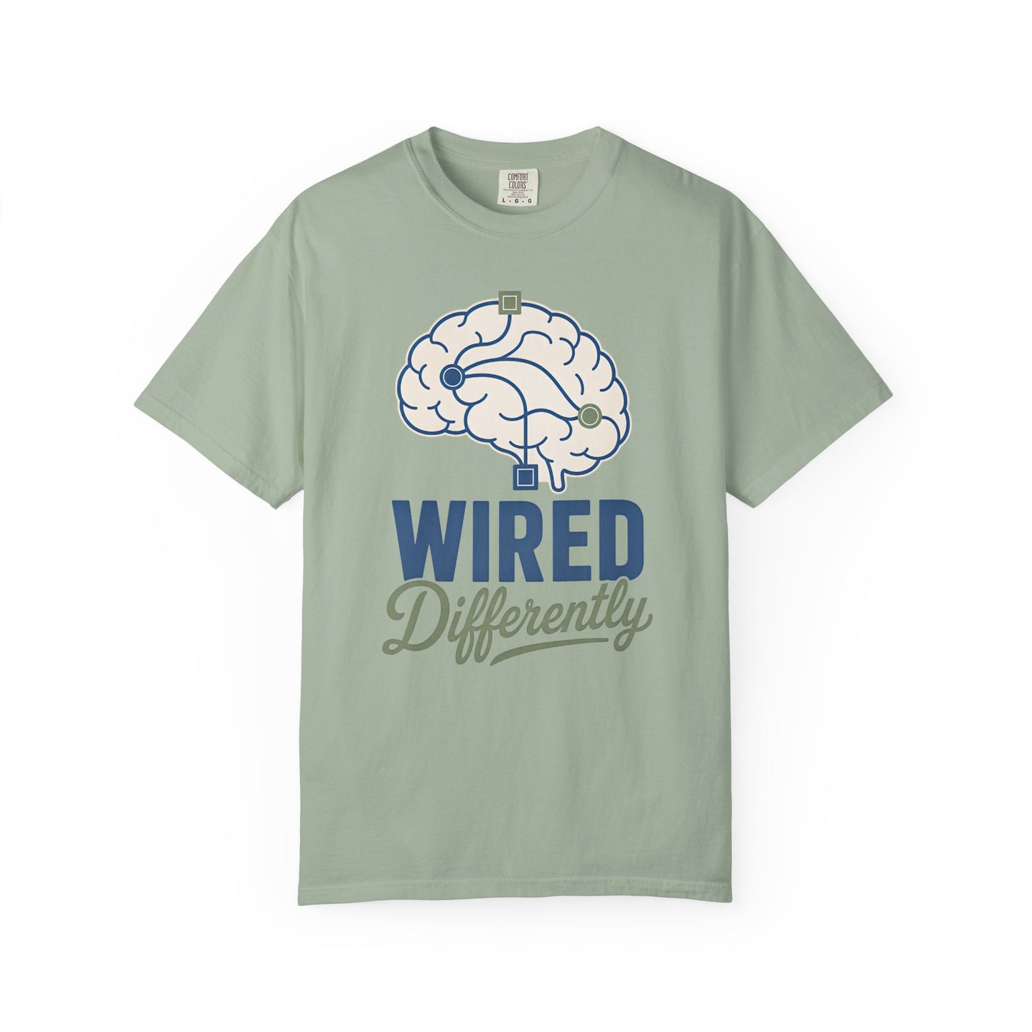 Wired Differently T-Shirt — Brain Graphic Tee for Neurodivergent Pride image