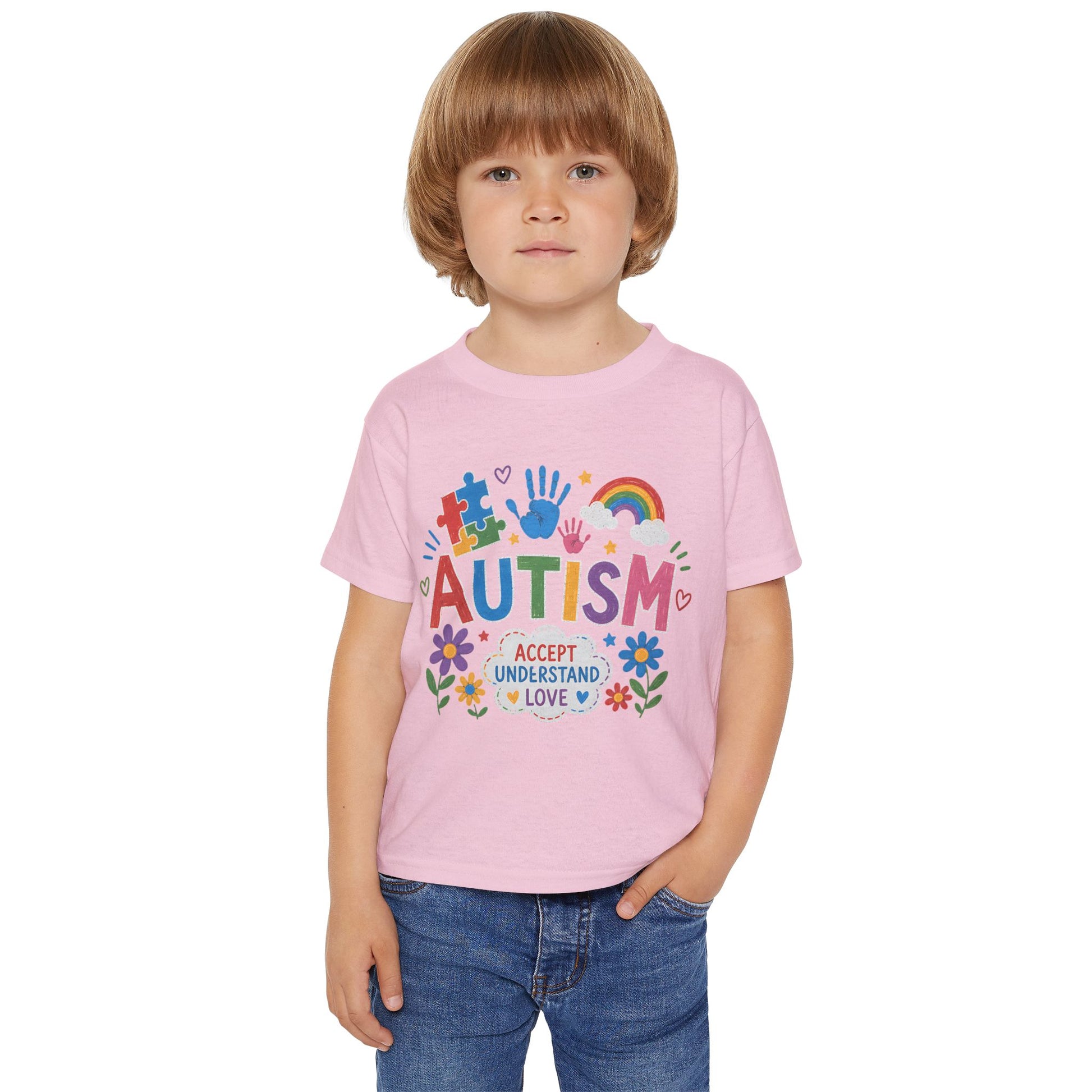 Toddler T-Shirt - Colorful "Autism: Accept Understand Love" Awareness Tee-Shirt image 22