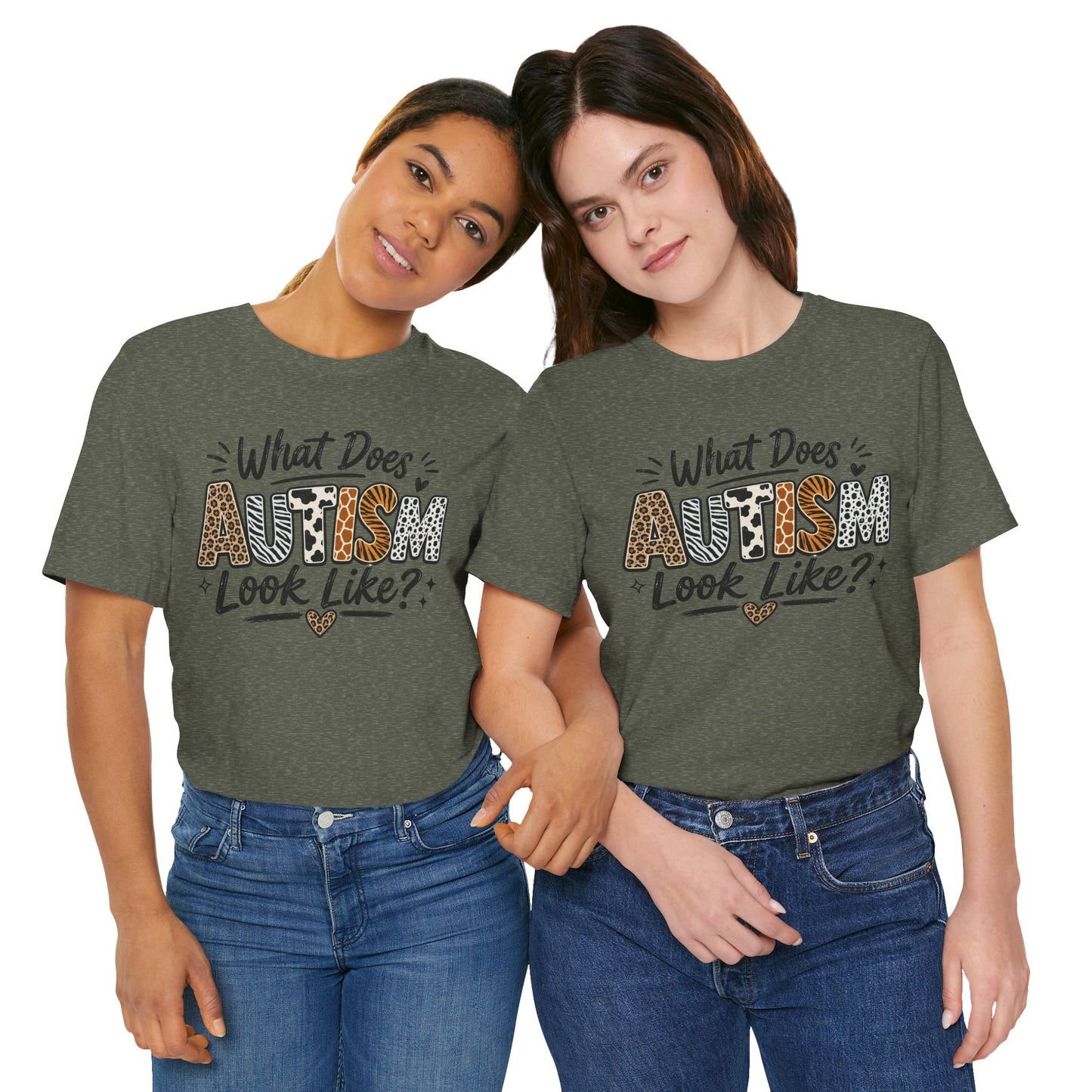 What Does Autism Look Like Shirt | Trendy Autism Awareness Tee image 23