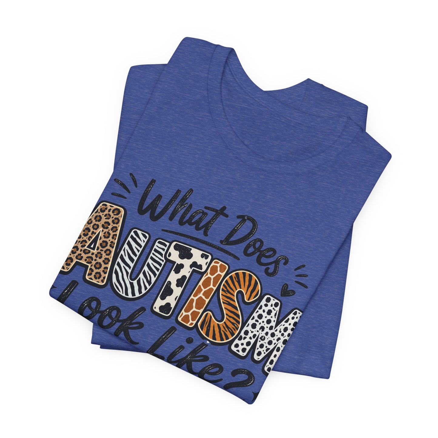 What Does Autism Look Like Shirt | Trendy Autism Awareness Tee image 28