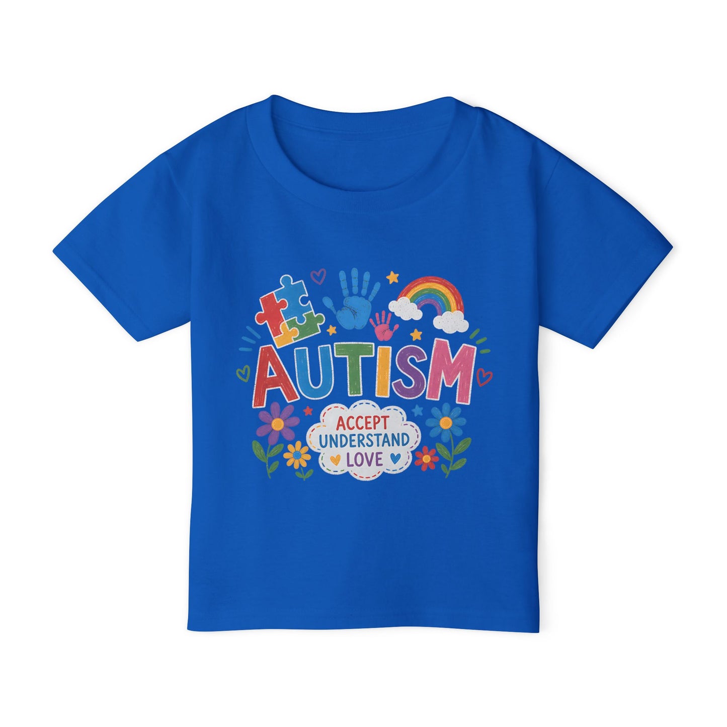 Toddler T-Shirt - Colorful "Autism: Accept Understand Love" Awareness Tee-Shirt image 12