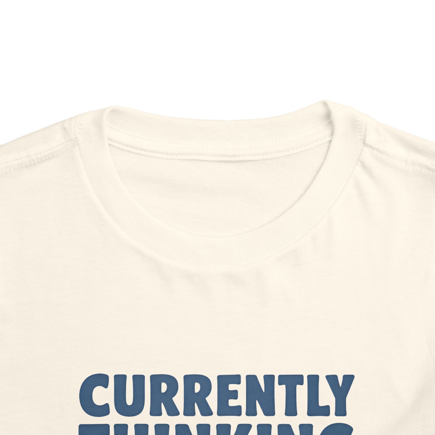 Toddler Tee - "Currently Thinking About Sharks" Cute Shark Graphic Shirt for Kids image 7