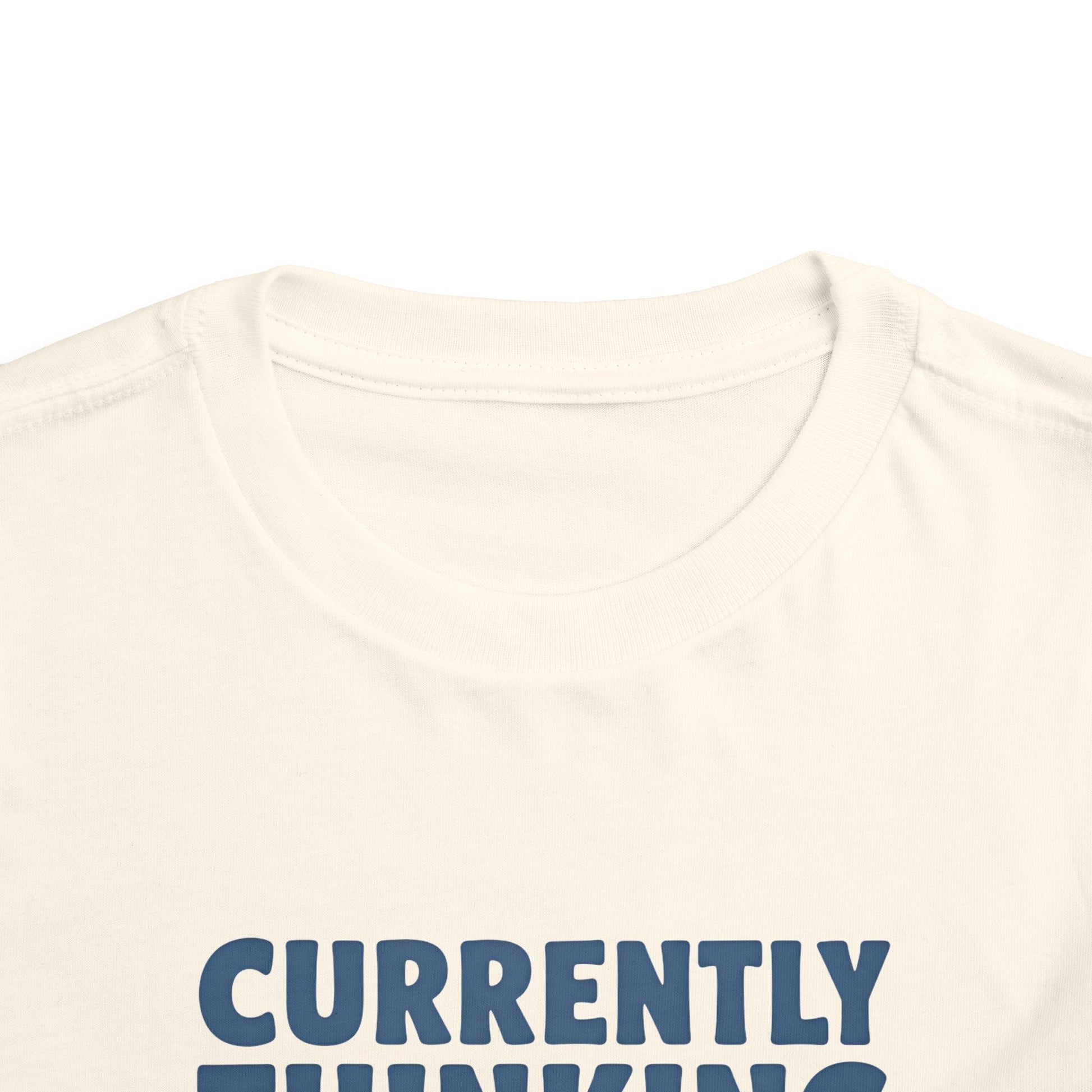 Toddler Tee - "Currently Thinking About Sharks" Cute Shark Graphic Shirt for Kids image 7