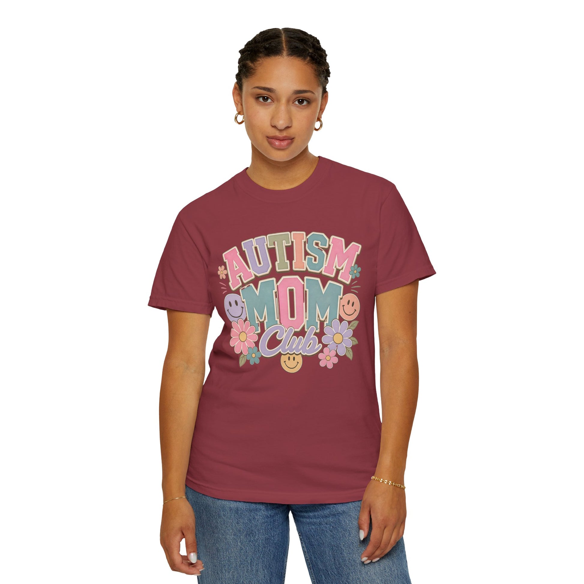 Autism Mom Club T-Shirt — Pastel Floral Support Tee image 29