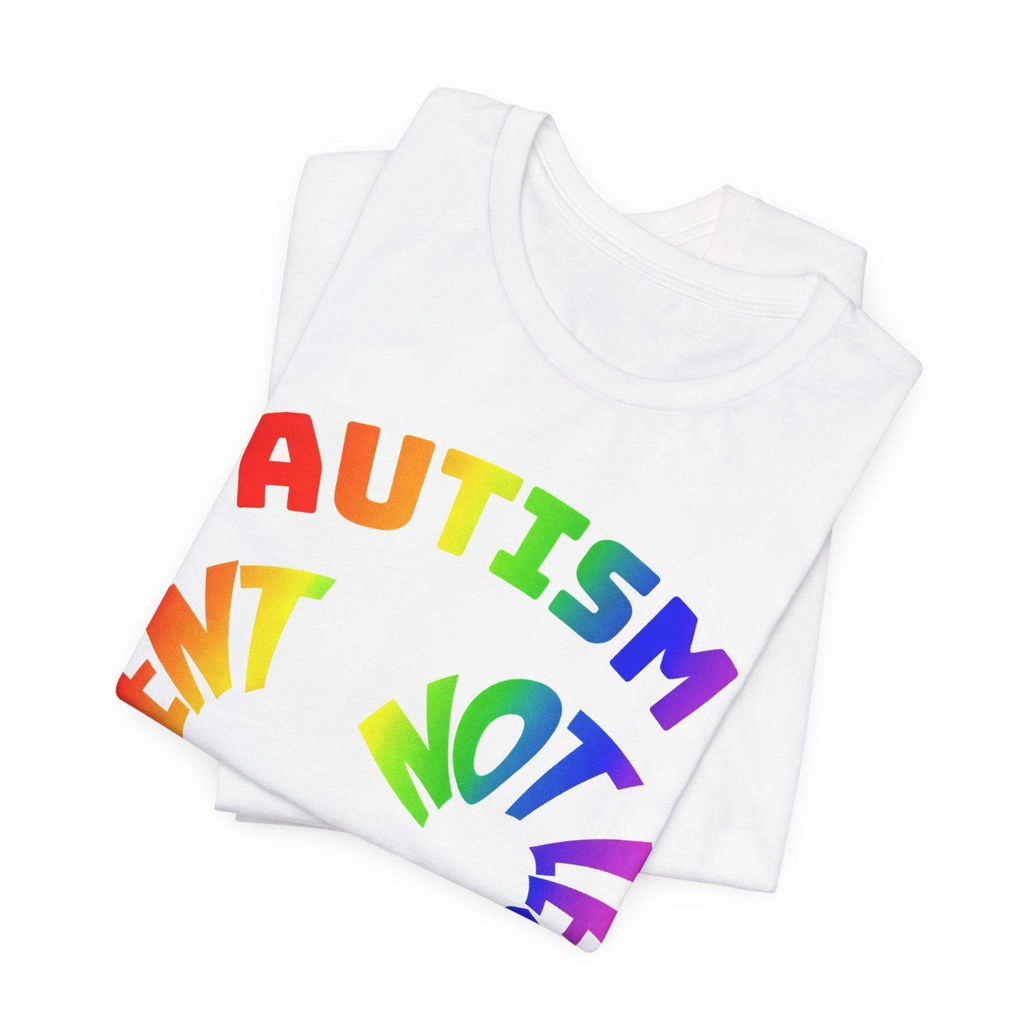 Autism Awareness T-Shirt — "Different Not Less" Rainbow Tee image 3