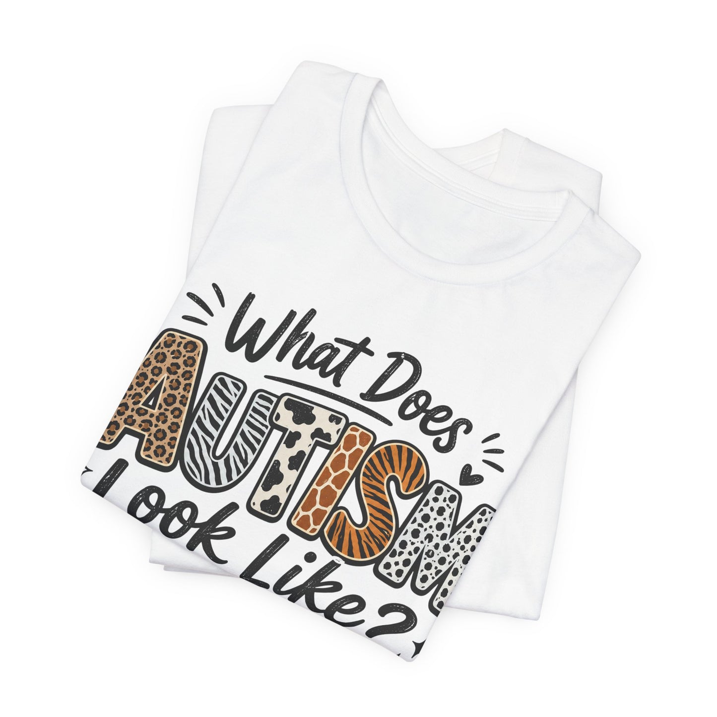 What Does Autism Look Like Shirt | Trendy Autism Awareness Tee image 4