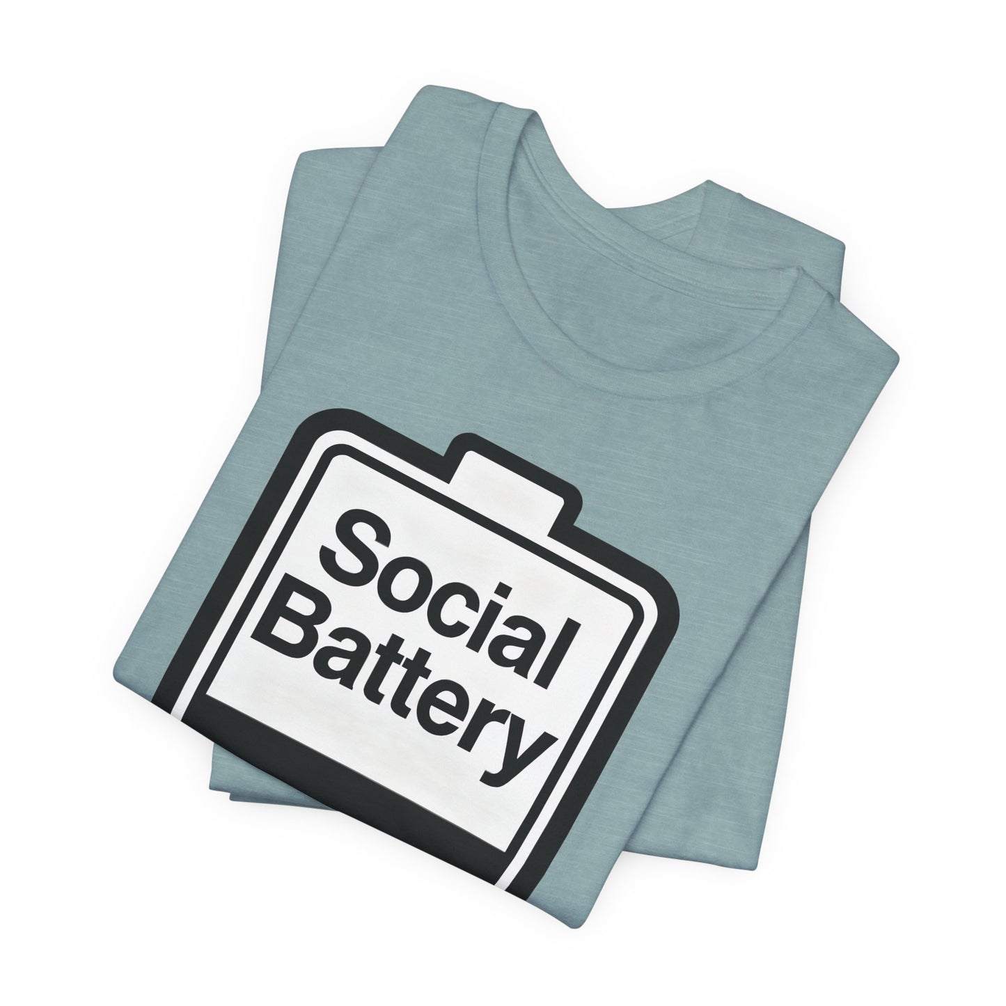 Social Battery 2% T-Shirt — Funny Introvert Low Energy Tee image 30