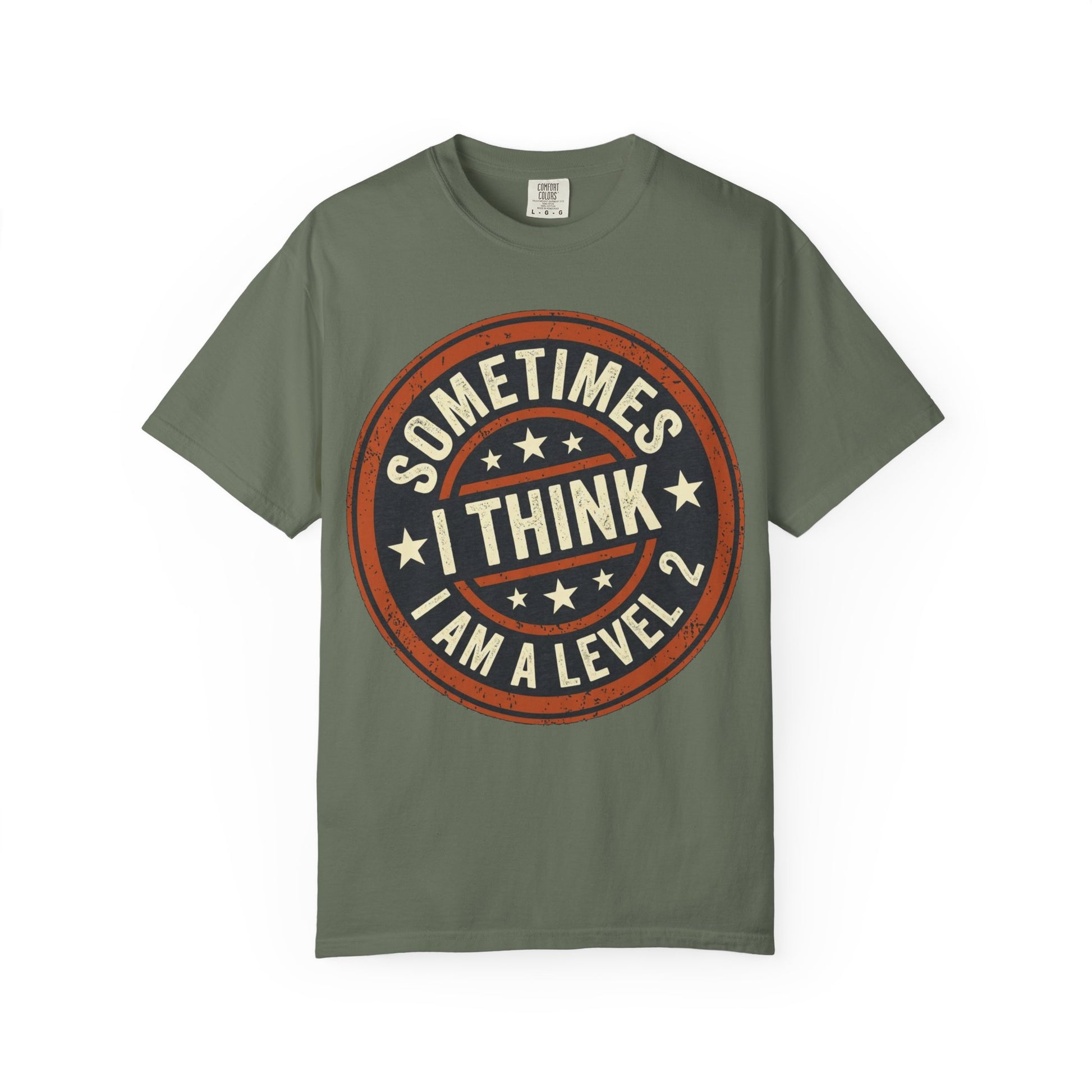 Sometimes I think I Am A Level 2 T-Shirt - Funny Humorous -Spectrum Scale image