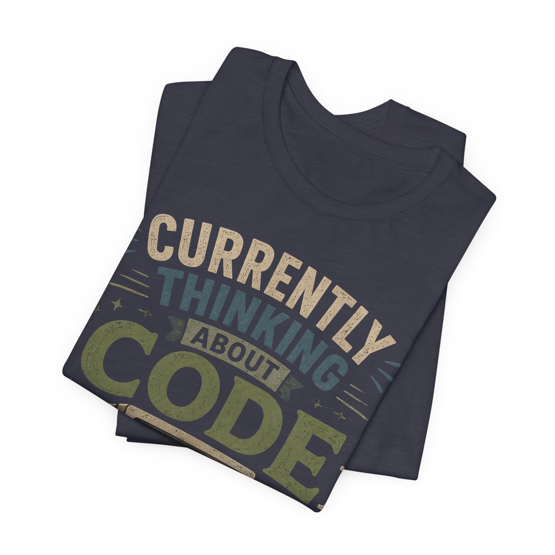 Currently Thinking About Code T-Shirt — Funny Programmer Graphic Tee image 11