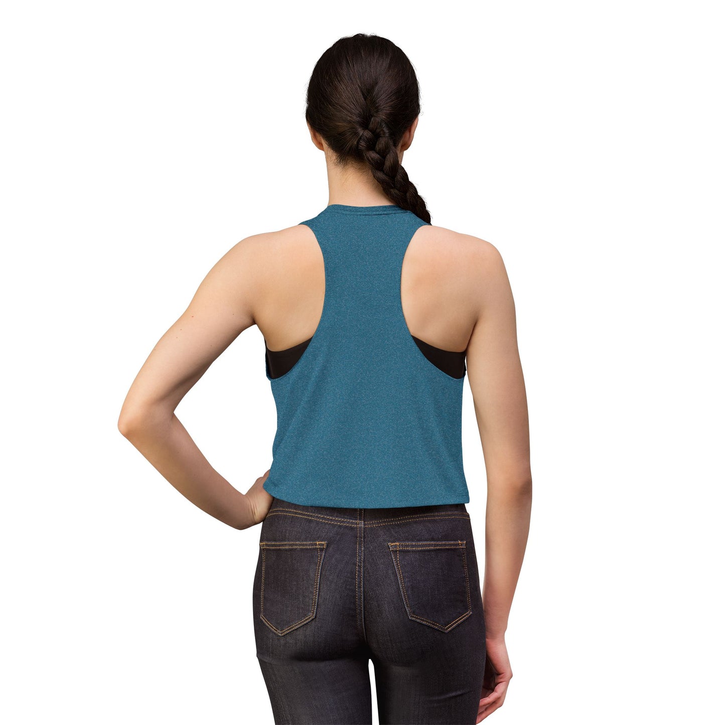 Autism Mama Crop Top - Pastel Patchwork Lettering Support Tank image 14