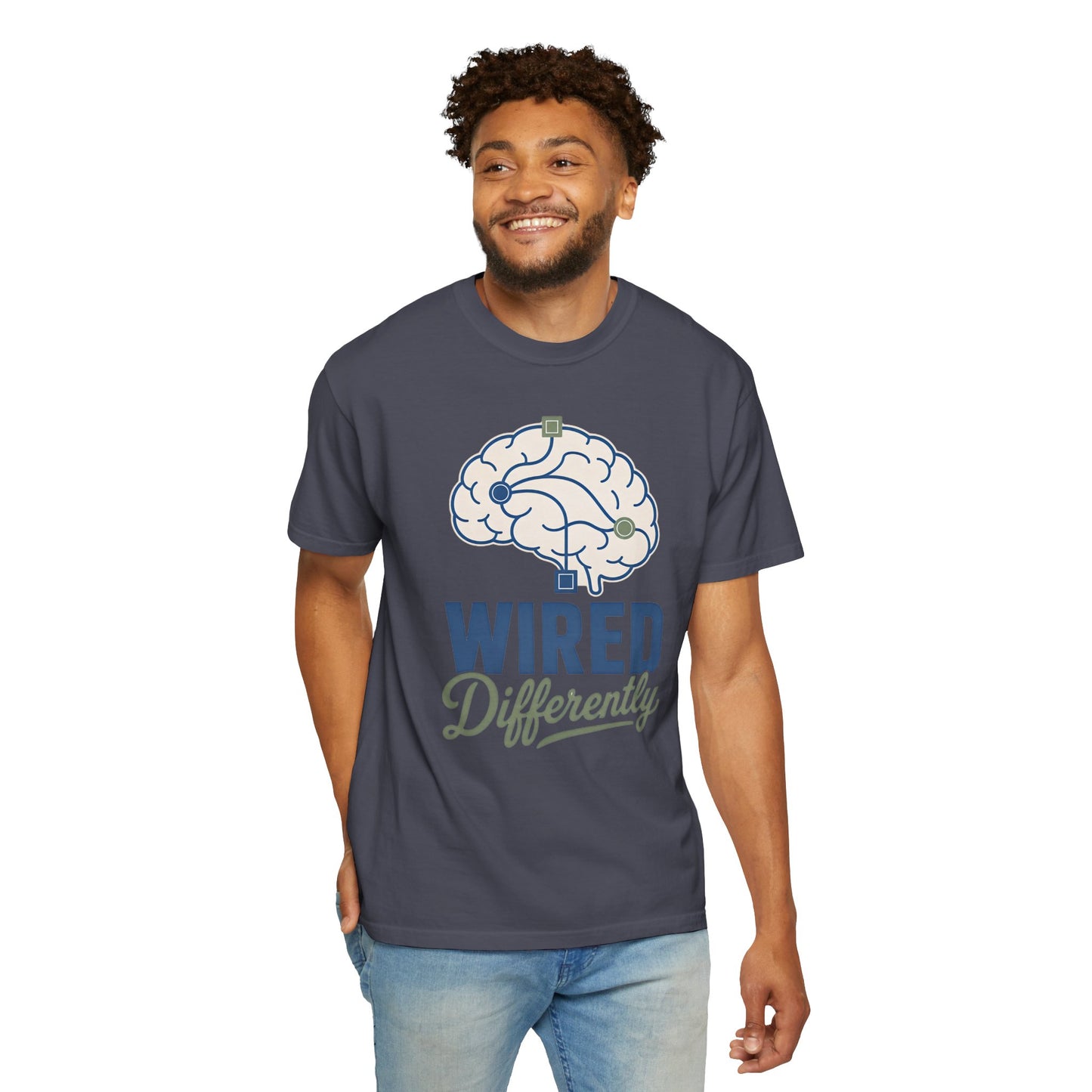 Wired Differently T-Shirt — Brain Graphic Tee for Neurodivergent Pride image 25