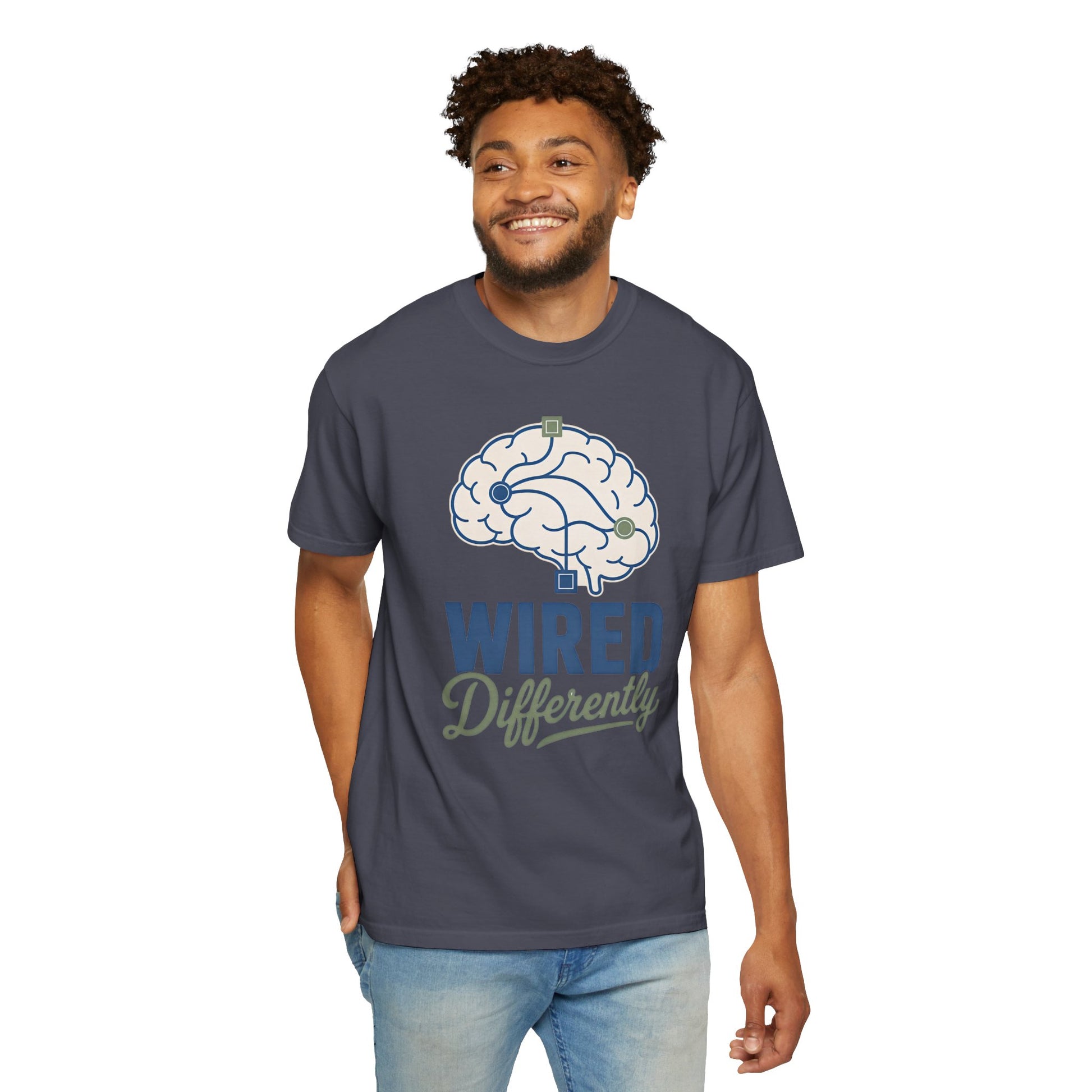 Wired Differently T-Shirt — Brain Graphic Tee for Neurodivergent Pride image 25