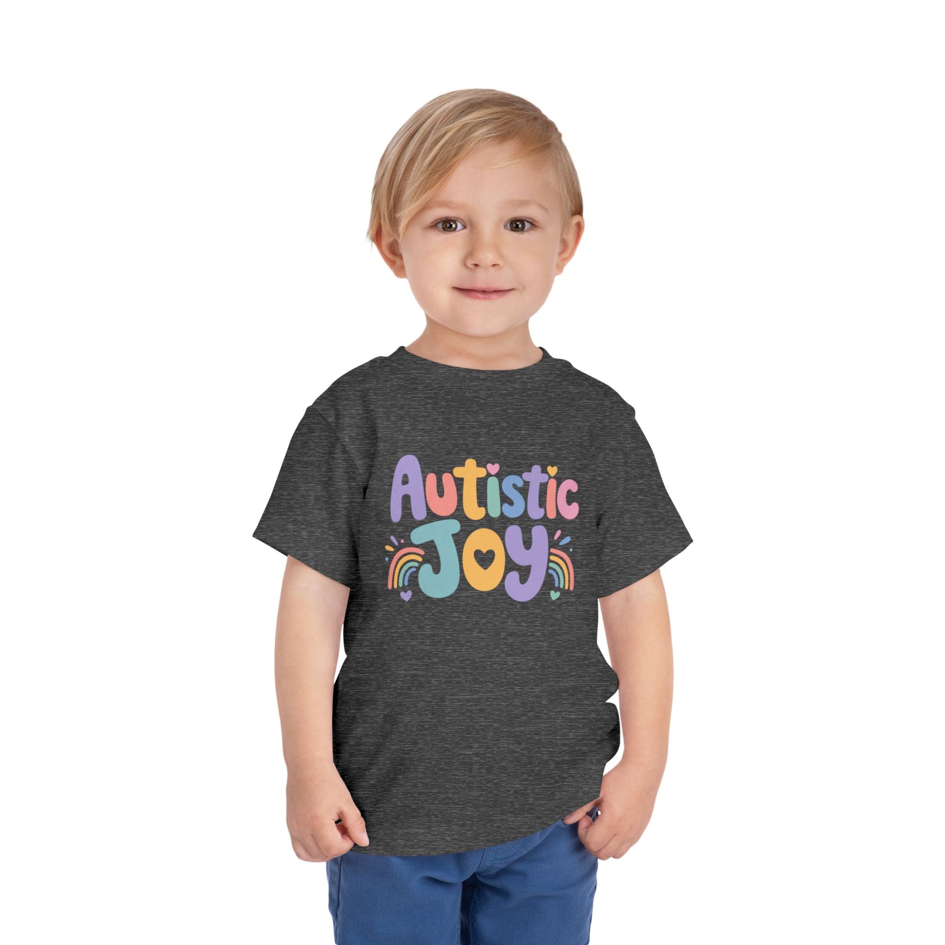 Toddler Tee — "Autistic Joy" Colorful Pride Shirt for Kids image 22