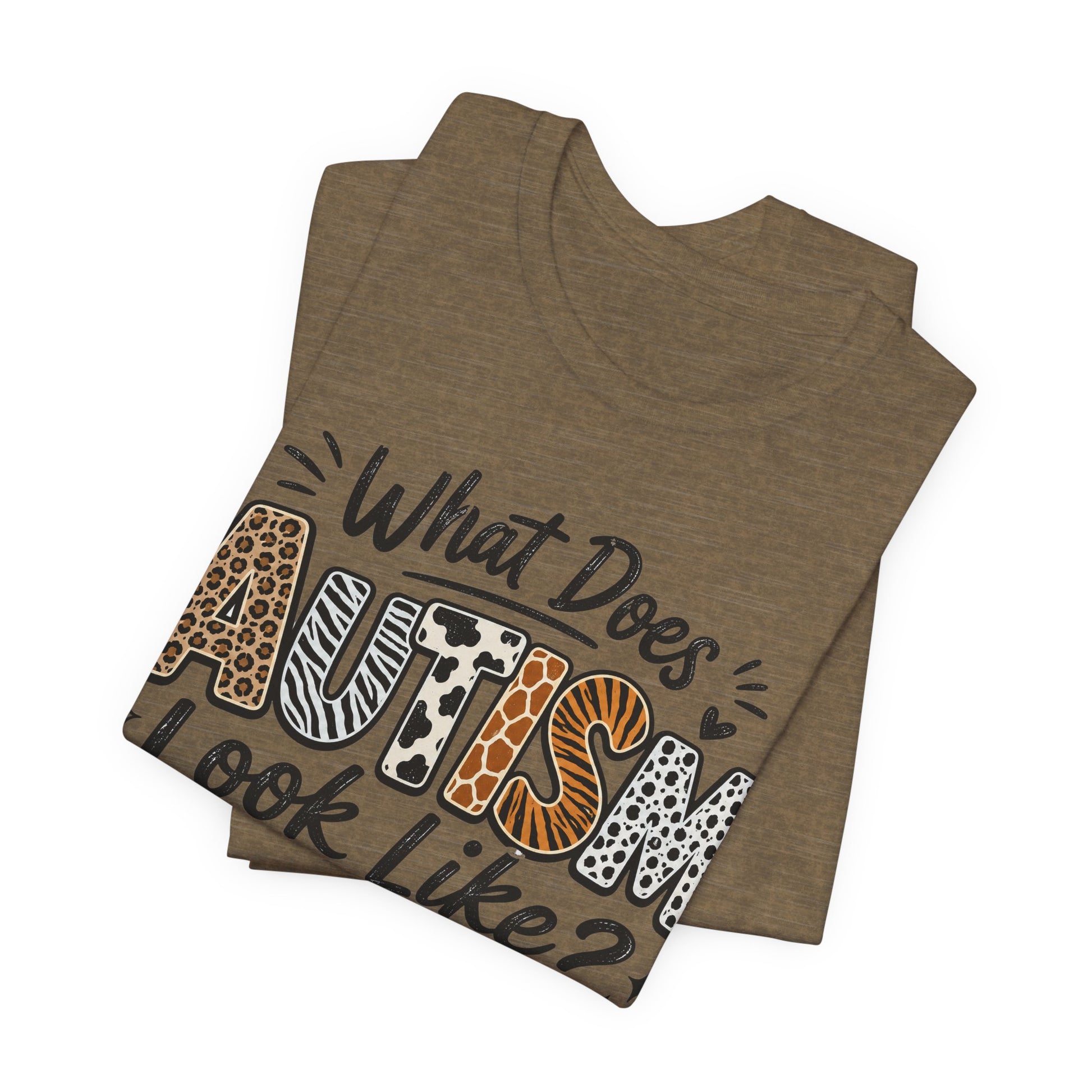 What Does Autism Look Like Shirt | Trendy Autism Awareness Tee image 19