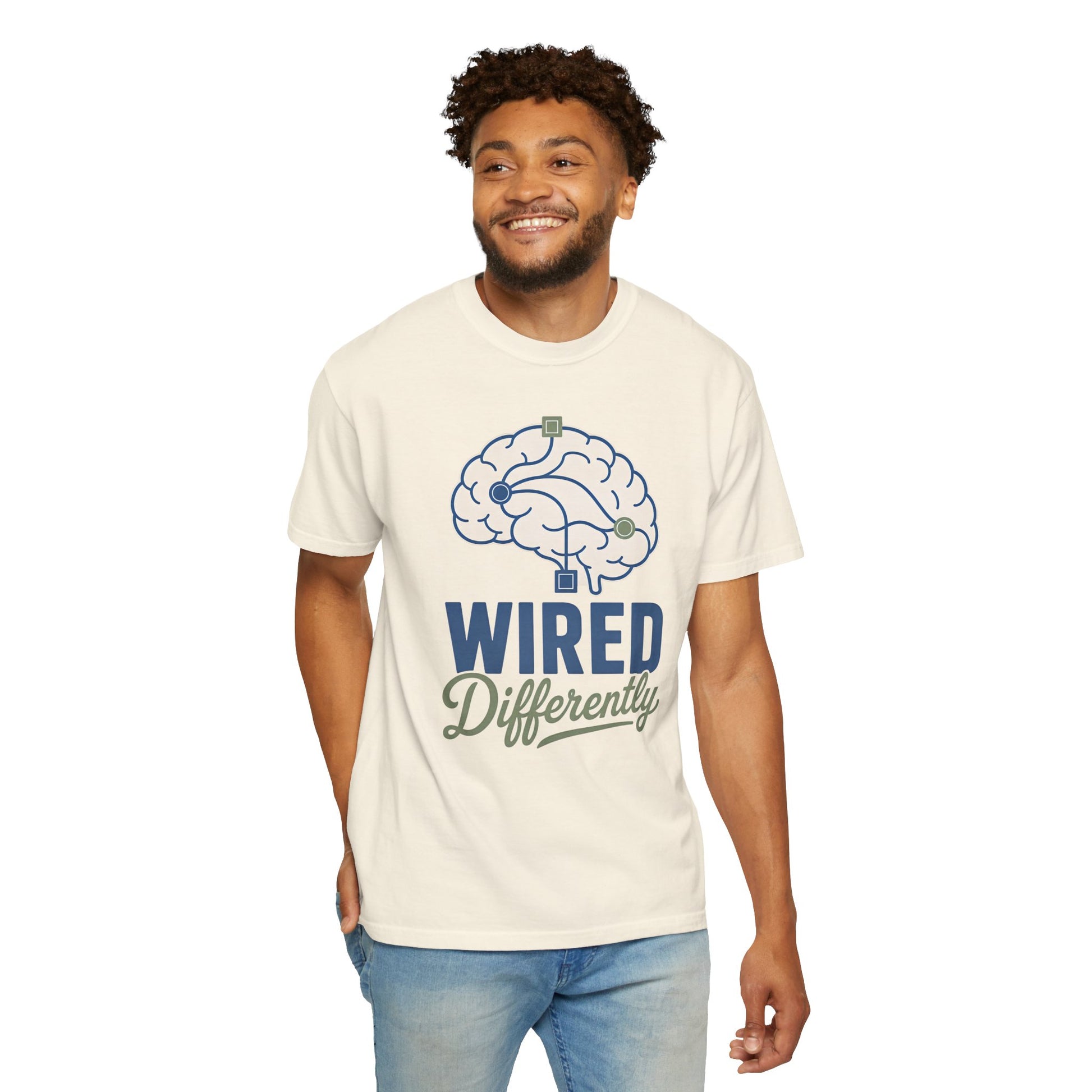 Wired Differently T-Shirt — Brain Graphic Tee for Neurodivergent Pride image 5