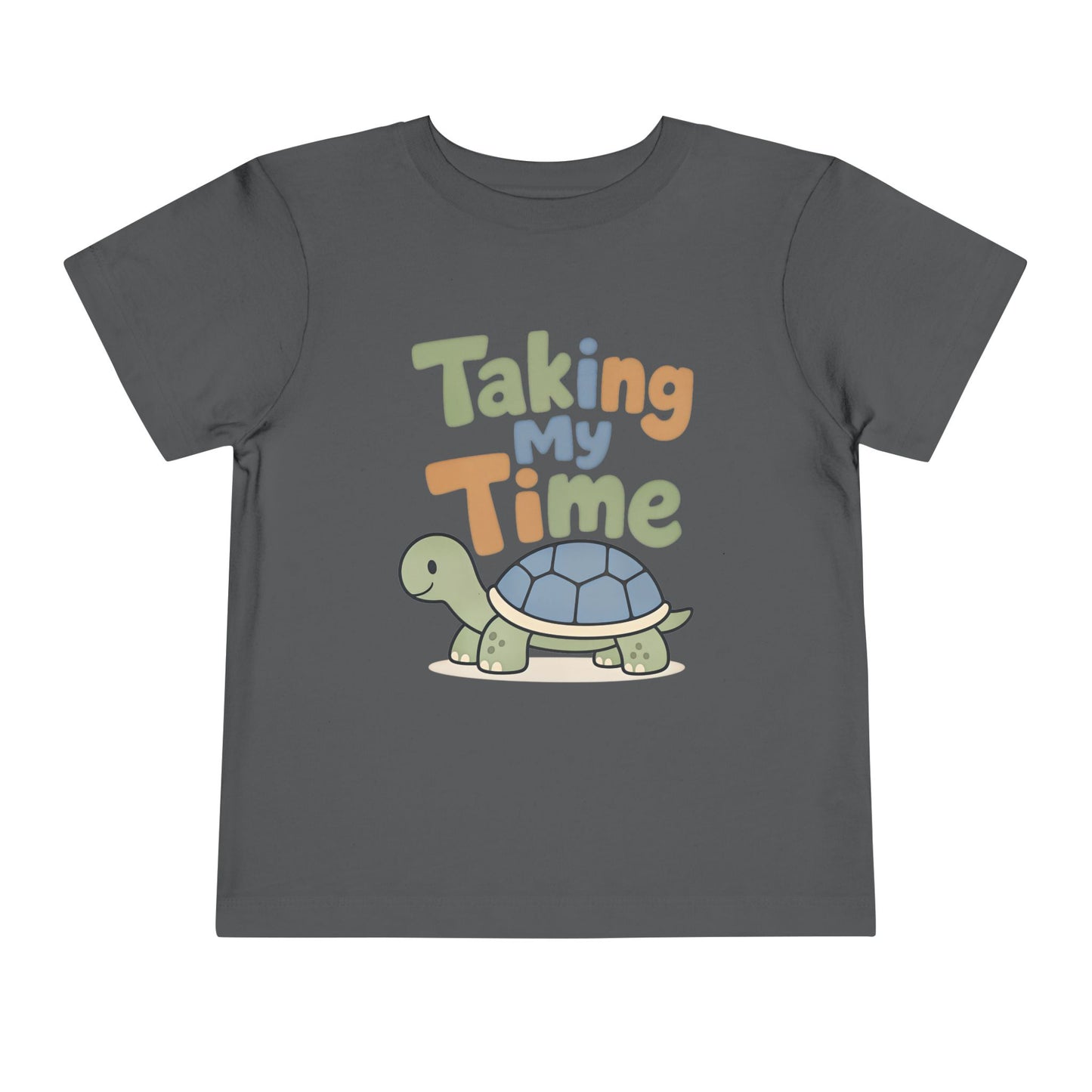 Toddler Tee — "Taking My Time" Turtle Cute Slow and Steady Kids Shirt image 8