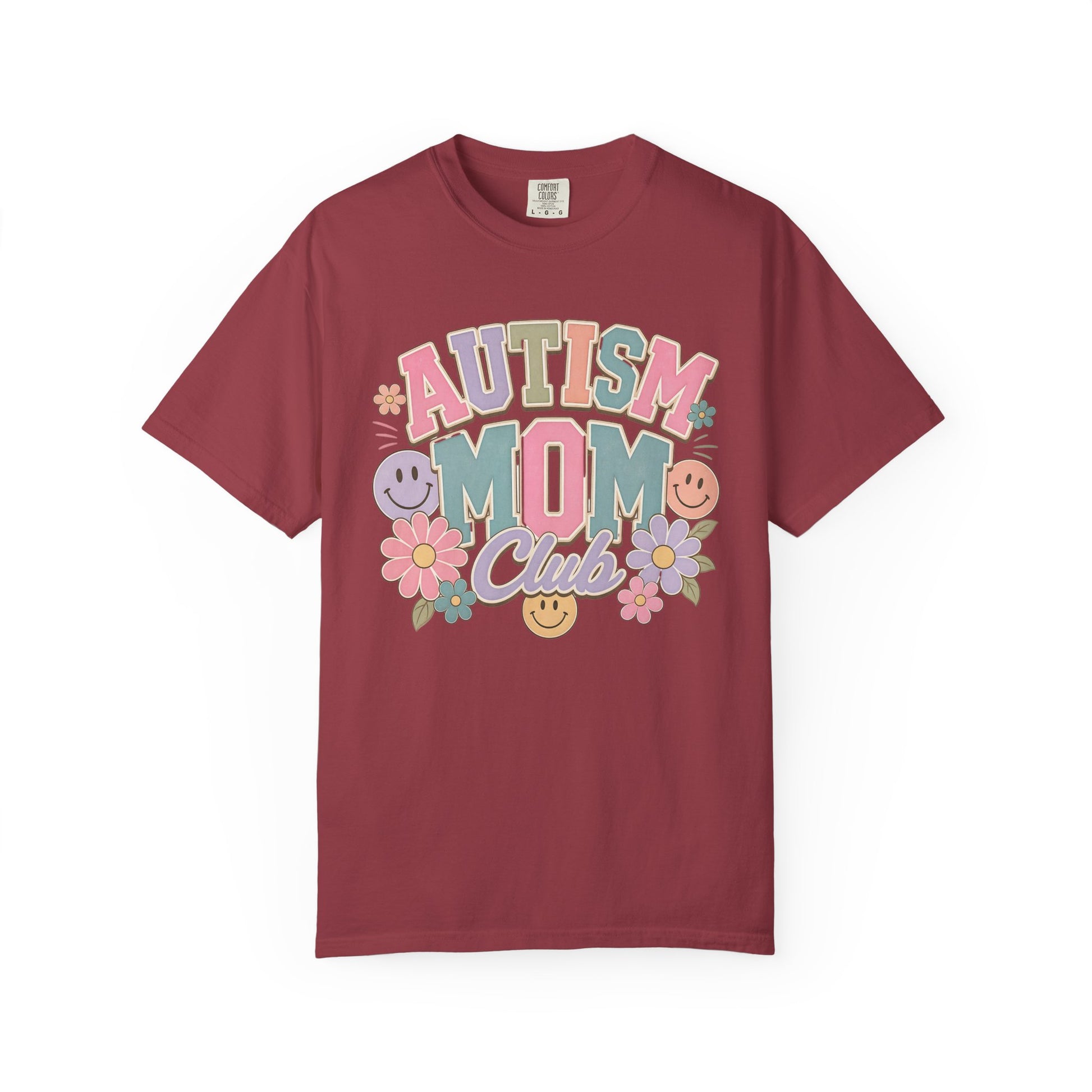 Autism Mom Club T-Shirt — Pastel Floral Support Tee image