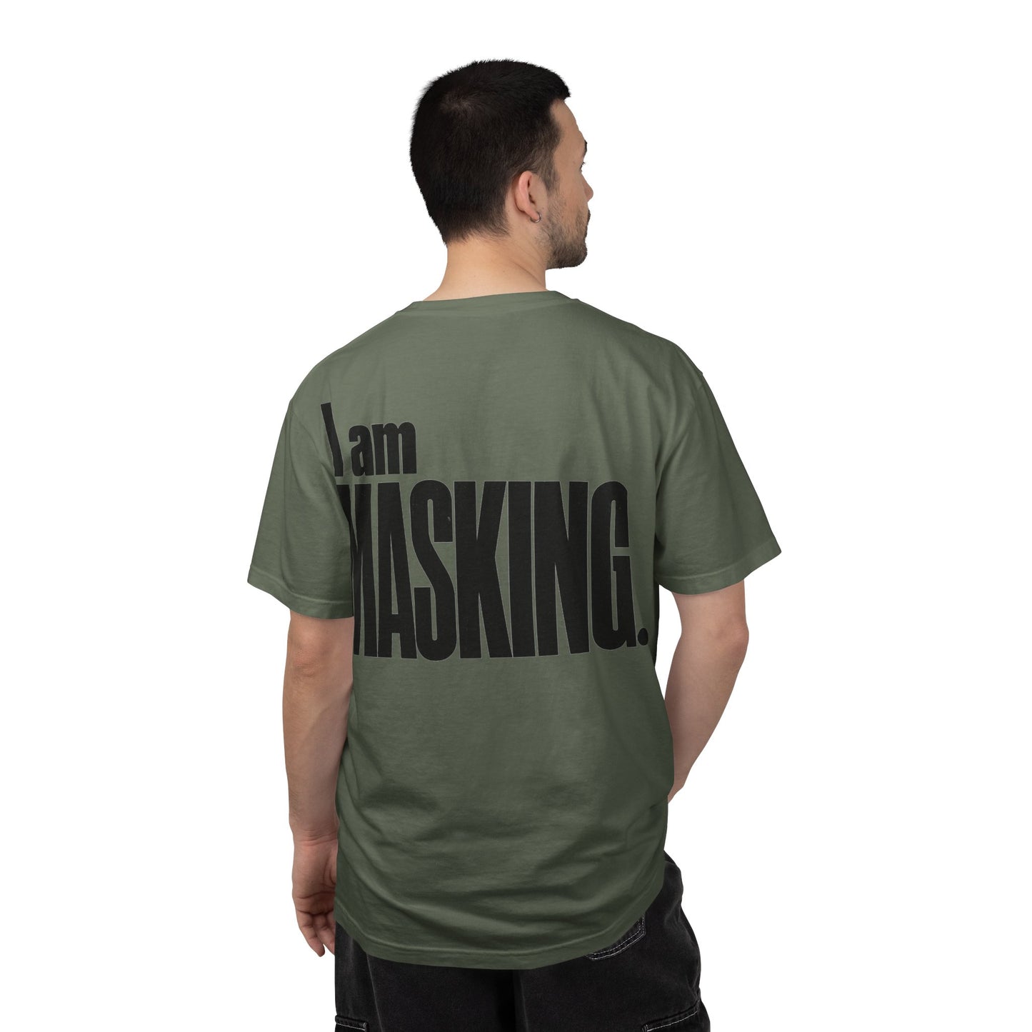 I Am MASKING Back Print Shirt – Neurodivergent Streetwear Tee image