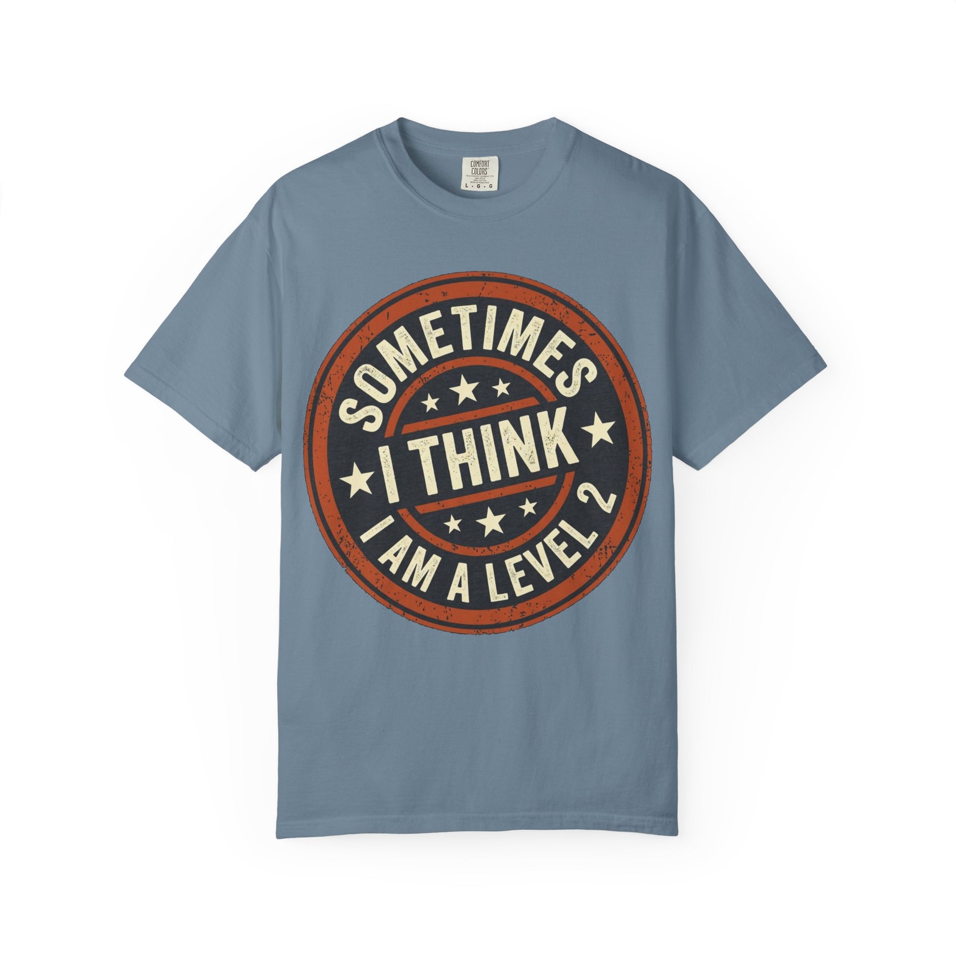 Sometimes I think I Am A Level 2 T-Shirt - Funny Humorous -Spectrum Scale image