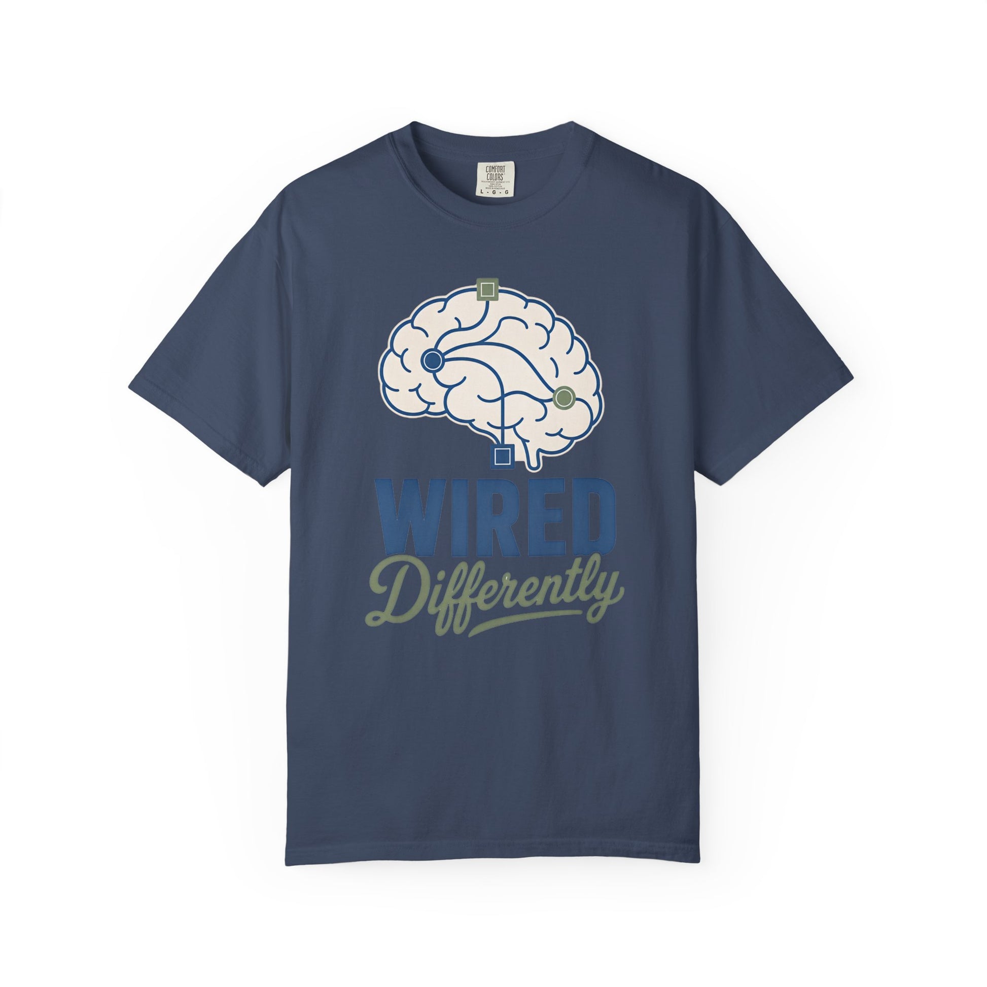 Wired Differently T-Shirt — Brain Graphic Tee for Neurodivergent Pride image