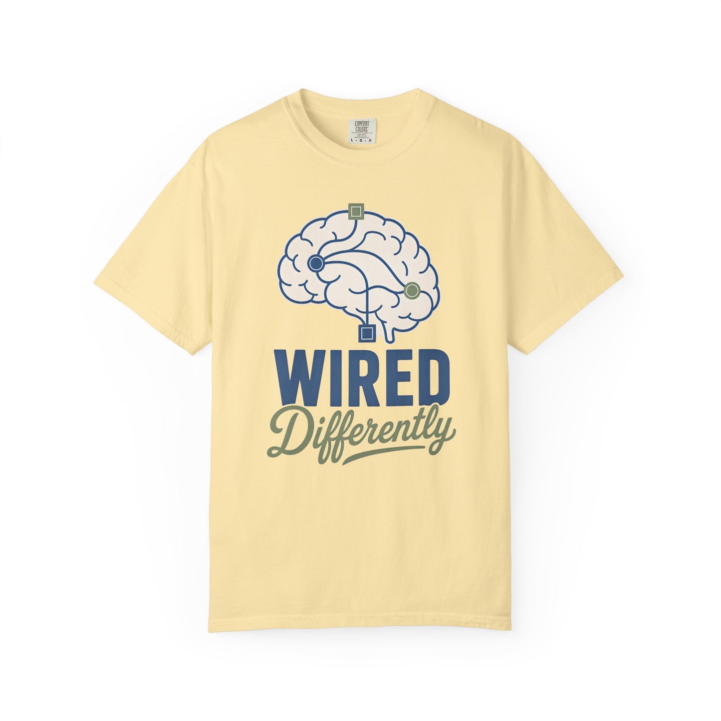 Wired Differently T-Shirt — Brain Graphic Tee for Neurodivergent Pride image