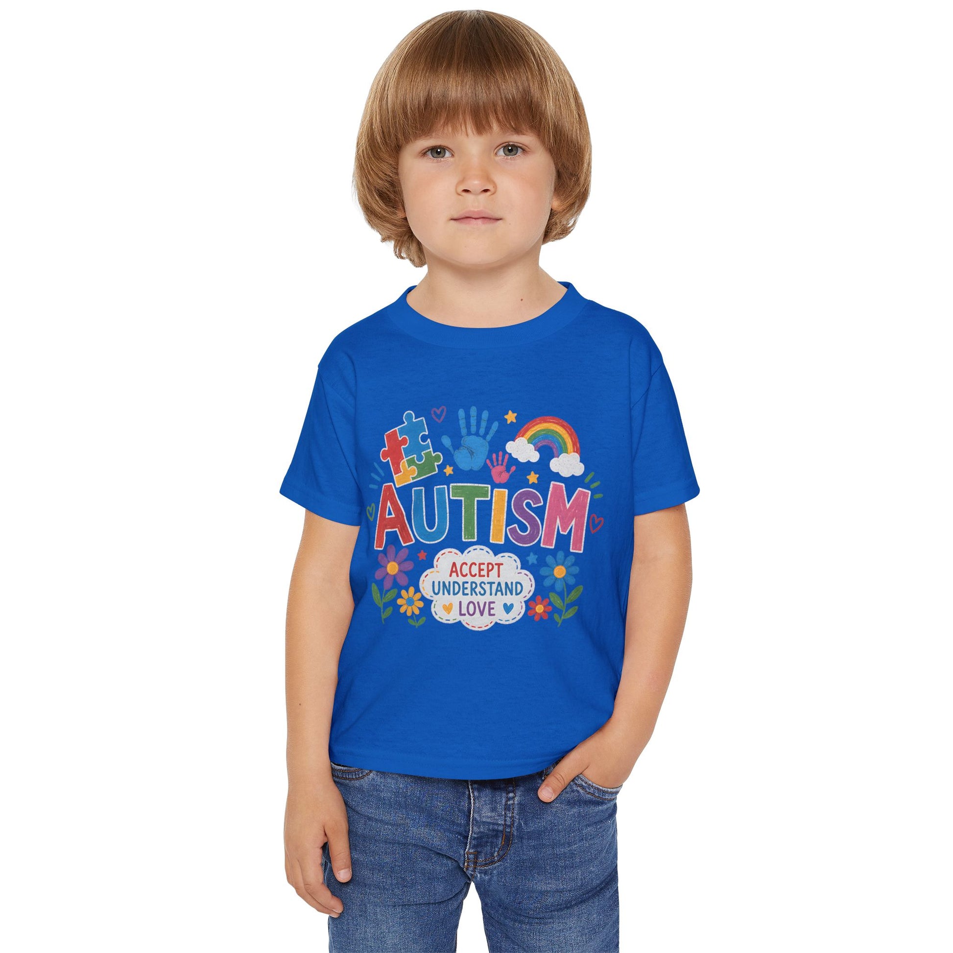 Toddler T-Shirt - Colorful "Autism: Accept Understand Love" Awareness Tee-Shirt image 14