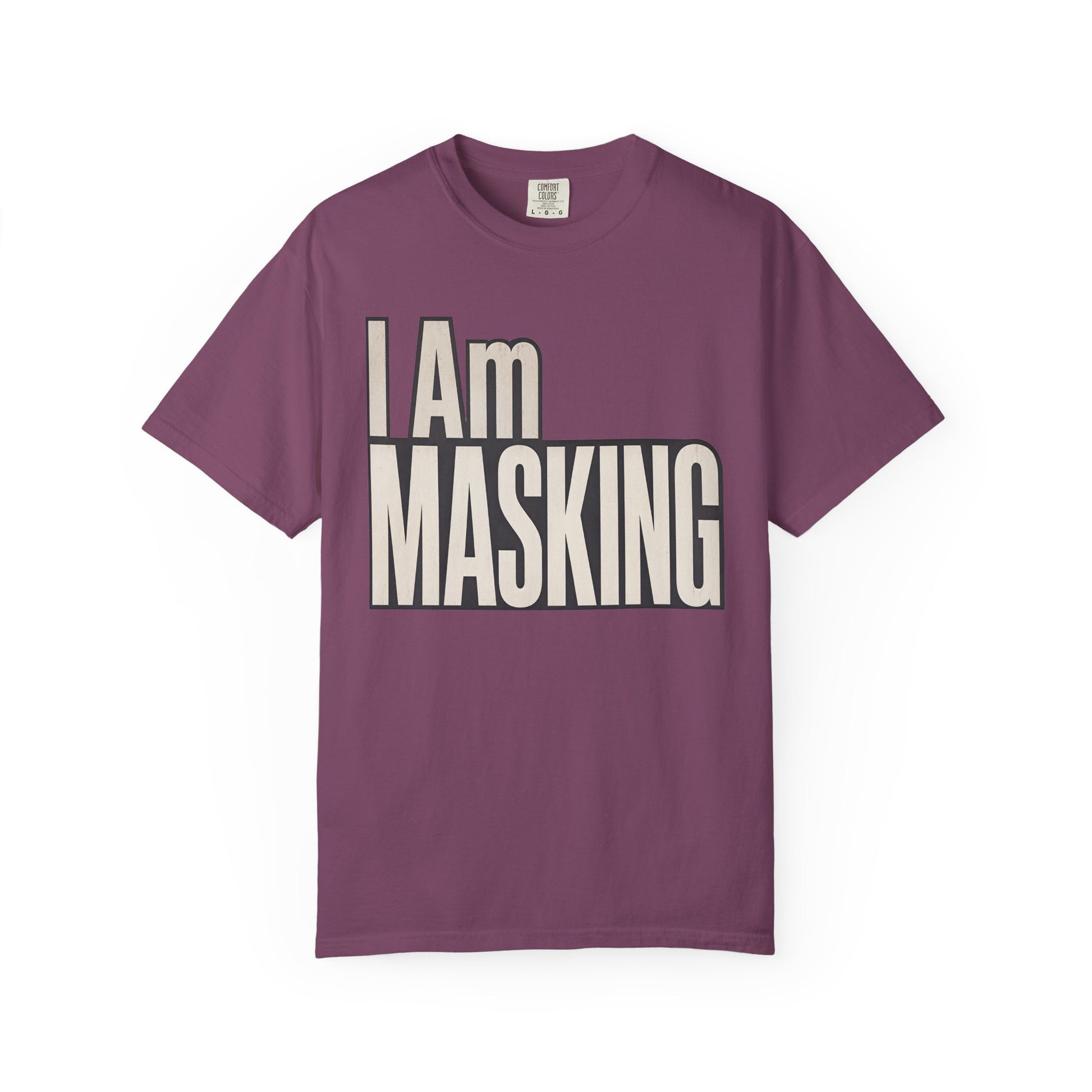 I Am Masking T-Shirt — Bold Retro Graphic Tee for Self-Care &amp; Mask Awareness image