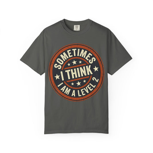 Sometimes I think I Am A Level 2 T-Shirt - Funny Humorous -Spectrum Scale image 0