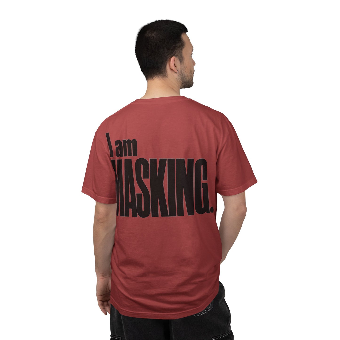 I Am MASKING Back Print Shirt – Neurodivergent Streetwear Tee image