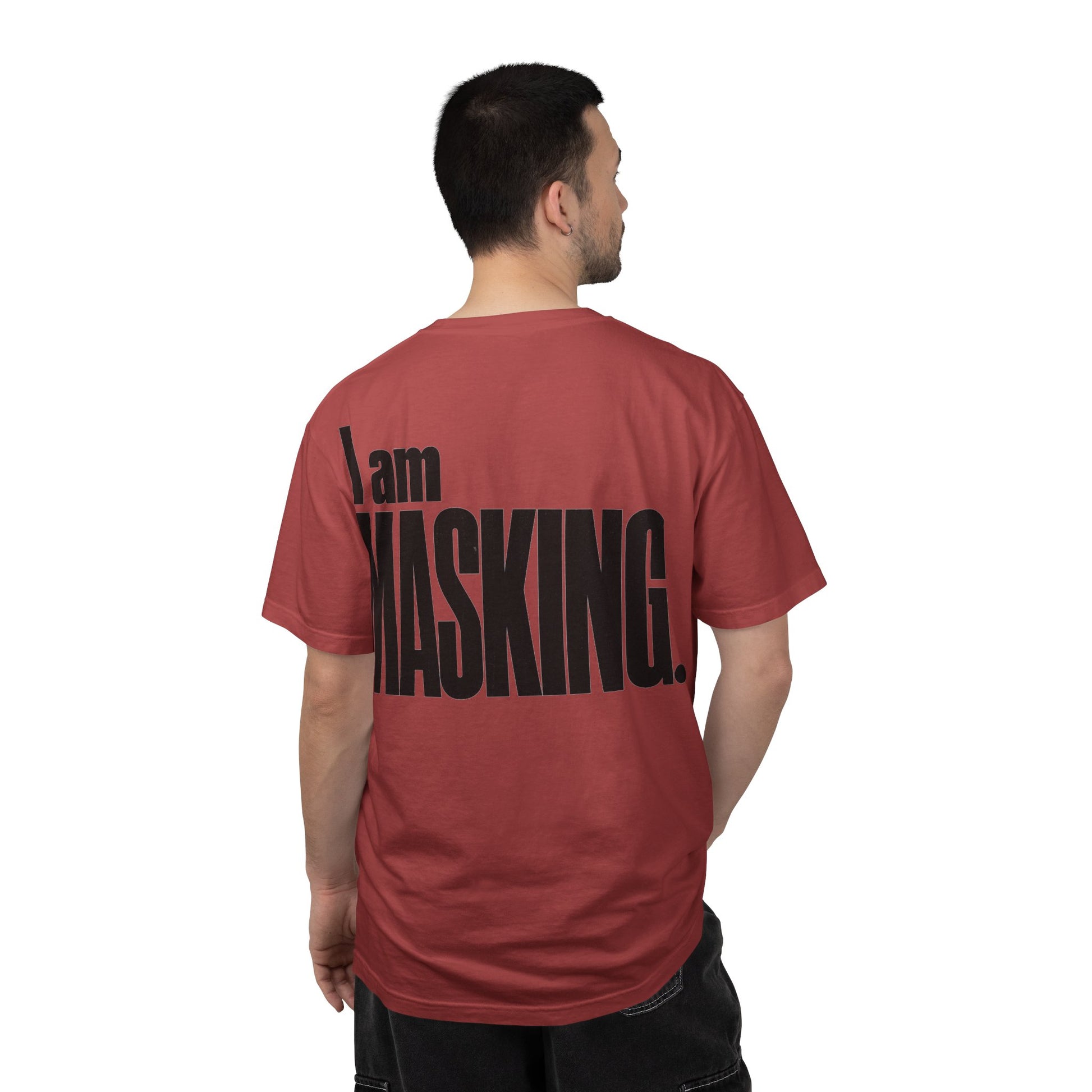 I Am MASKING Back Print Shirt – Neurodivergent Streetwear Tee image