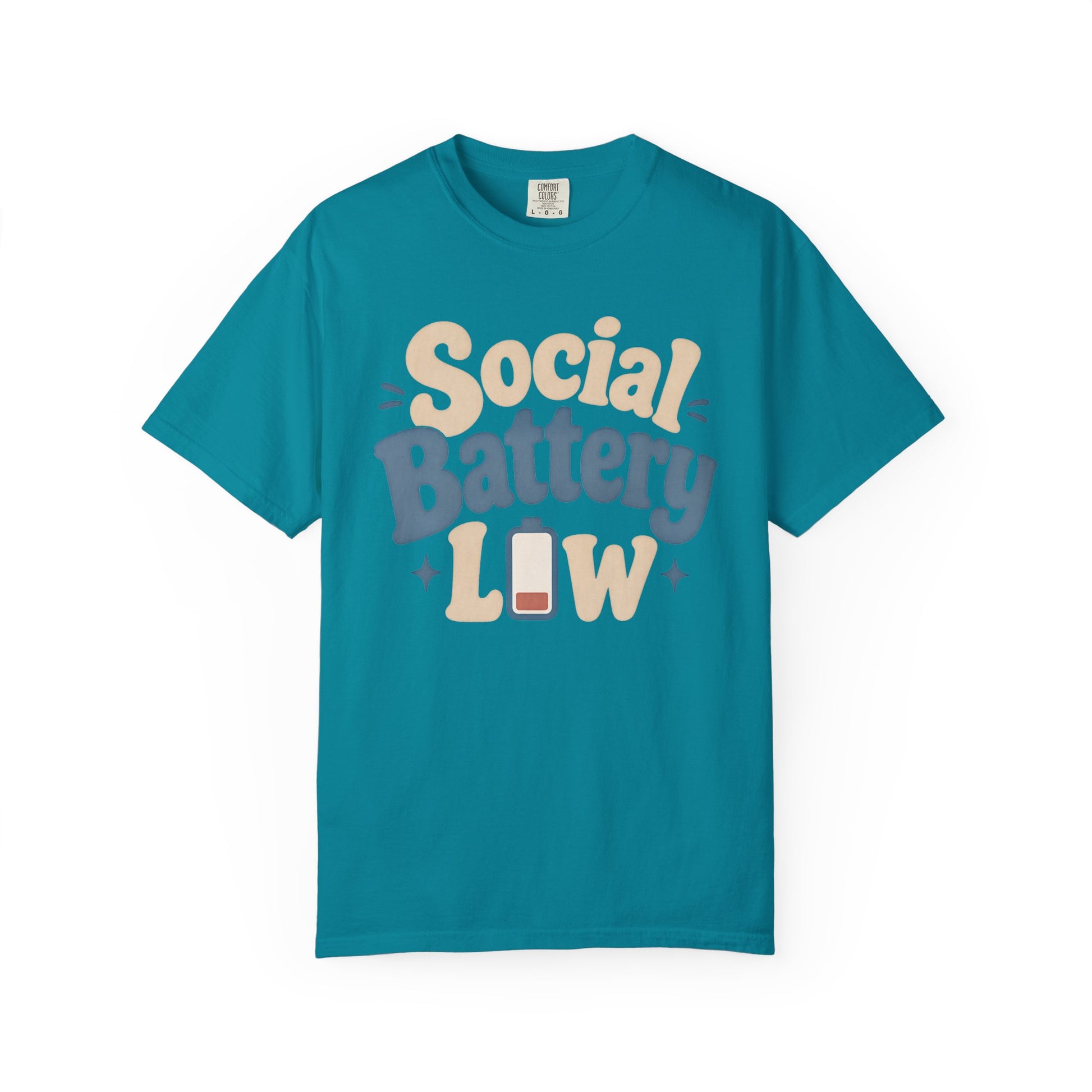 Social Battery Low T-Shirt — Funny Introvert Graphic Tee image