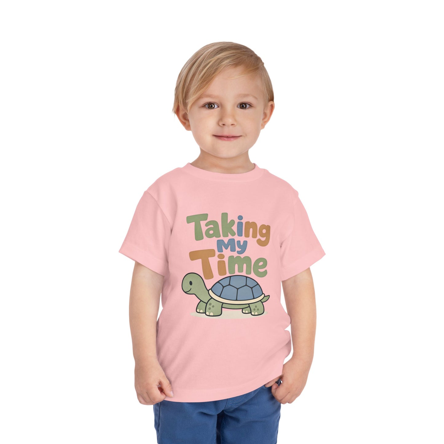 Toddler Tee — "Taking My Time" Turtle Cute Slow and Steady Kids Shirt image 13