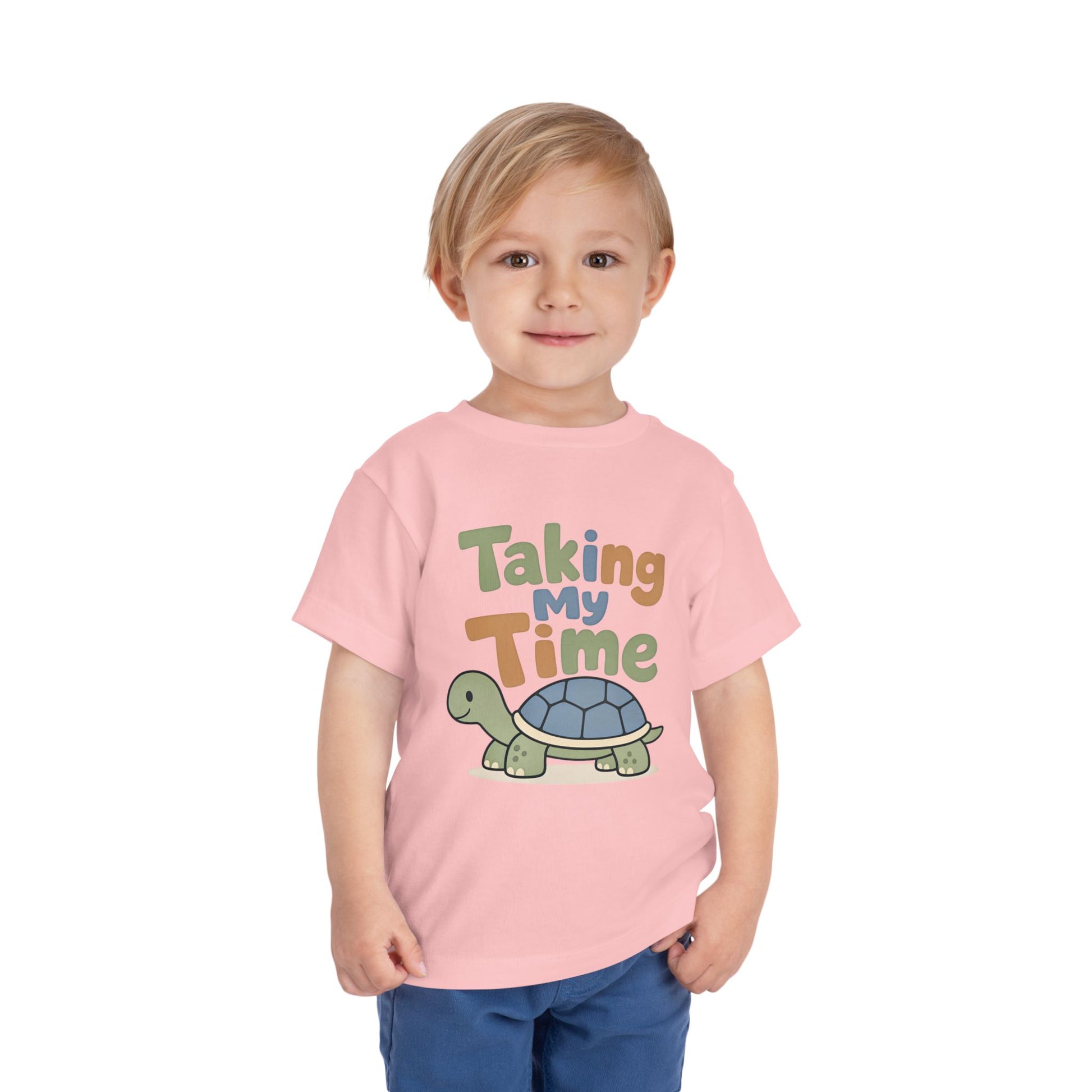 Toddler Tee — "Taking My Time" Turtle Cute Slow and Steady Kids Shirt image 13