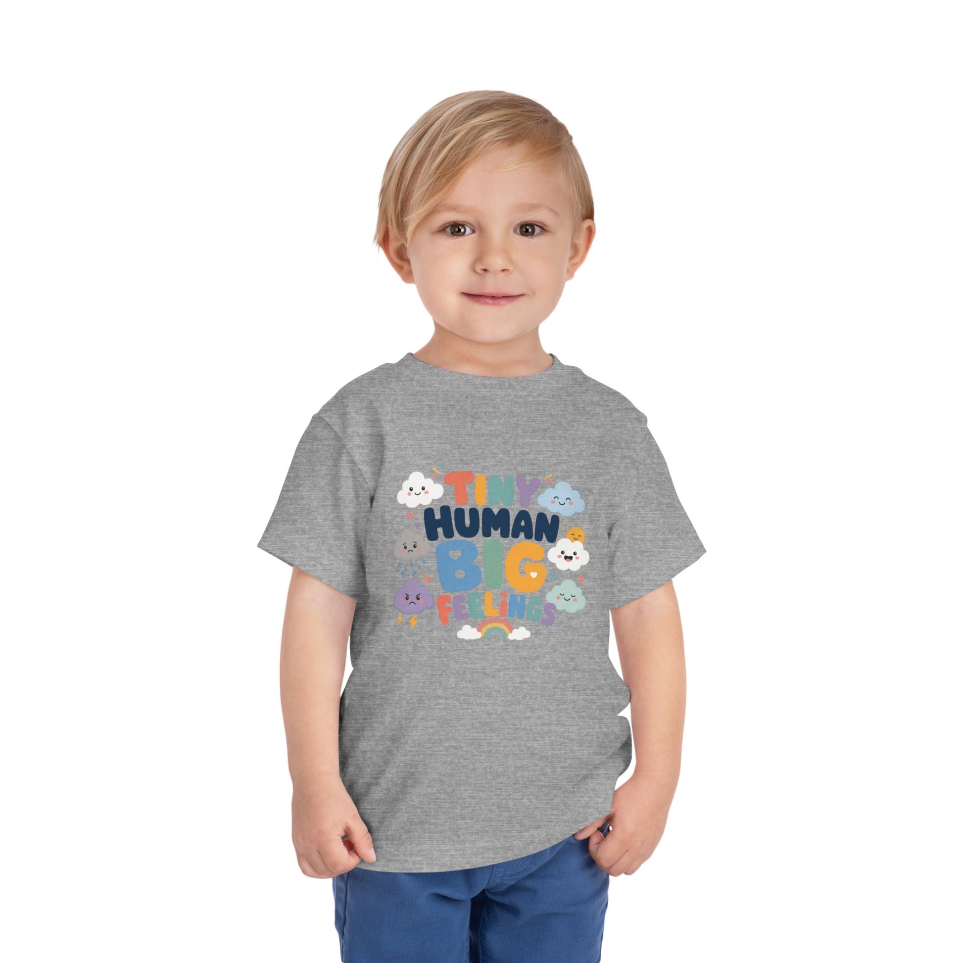 Tiny Human Big Feelings Toddler Tee image 13