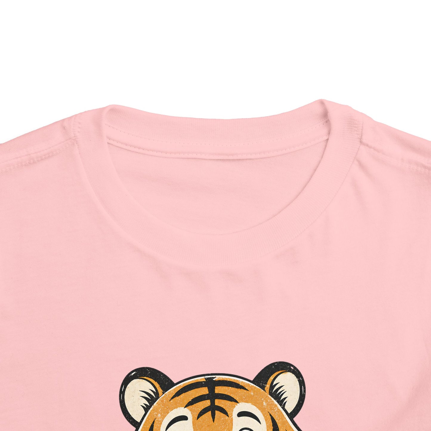 Toddler Tee — Cute Tiger Holding Autism Puzzle Heart image 35