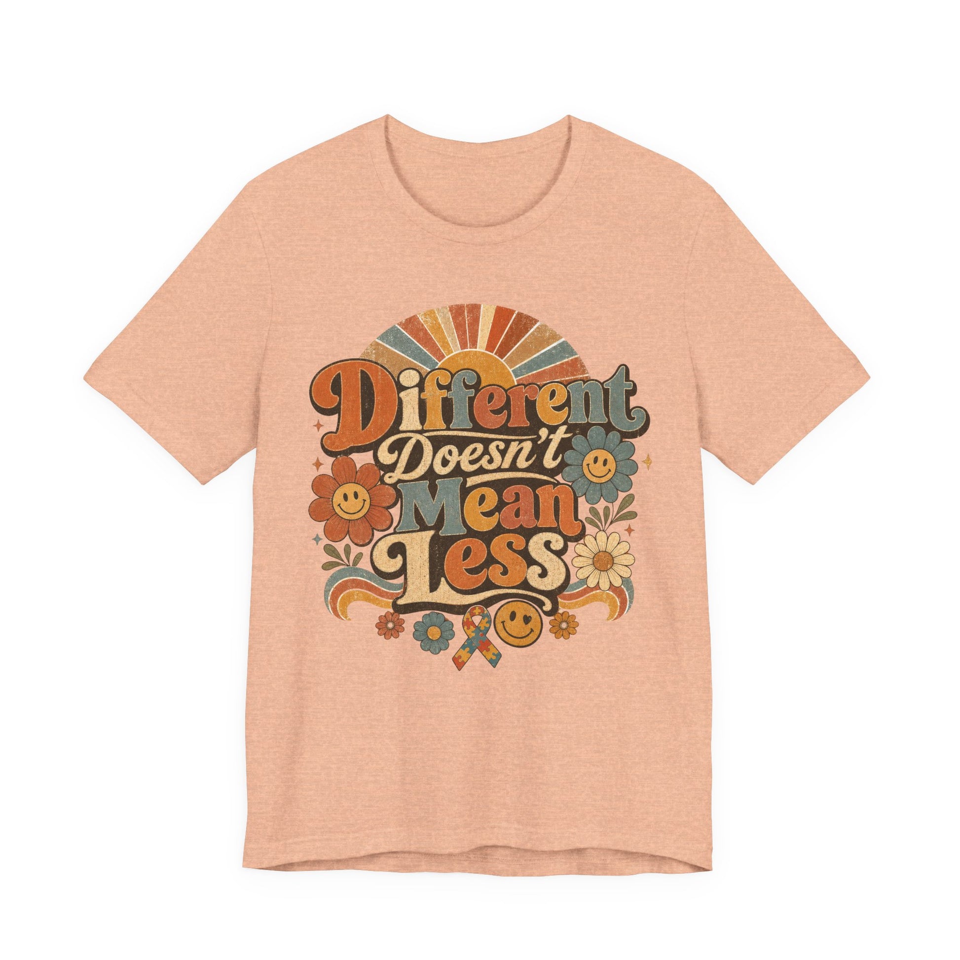 Different Doesn't Mean Less Retro Graphic Tee image