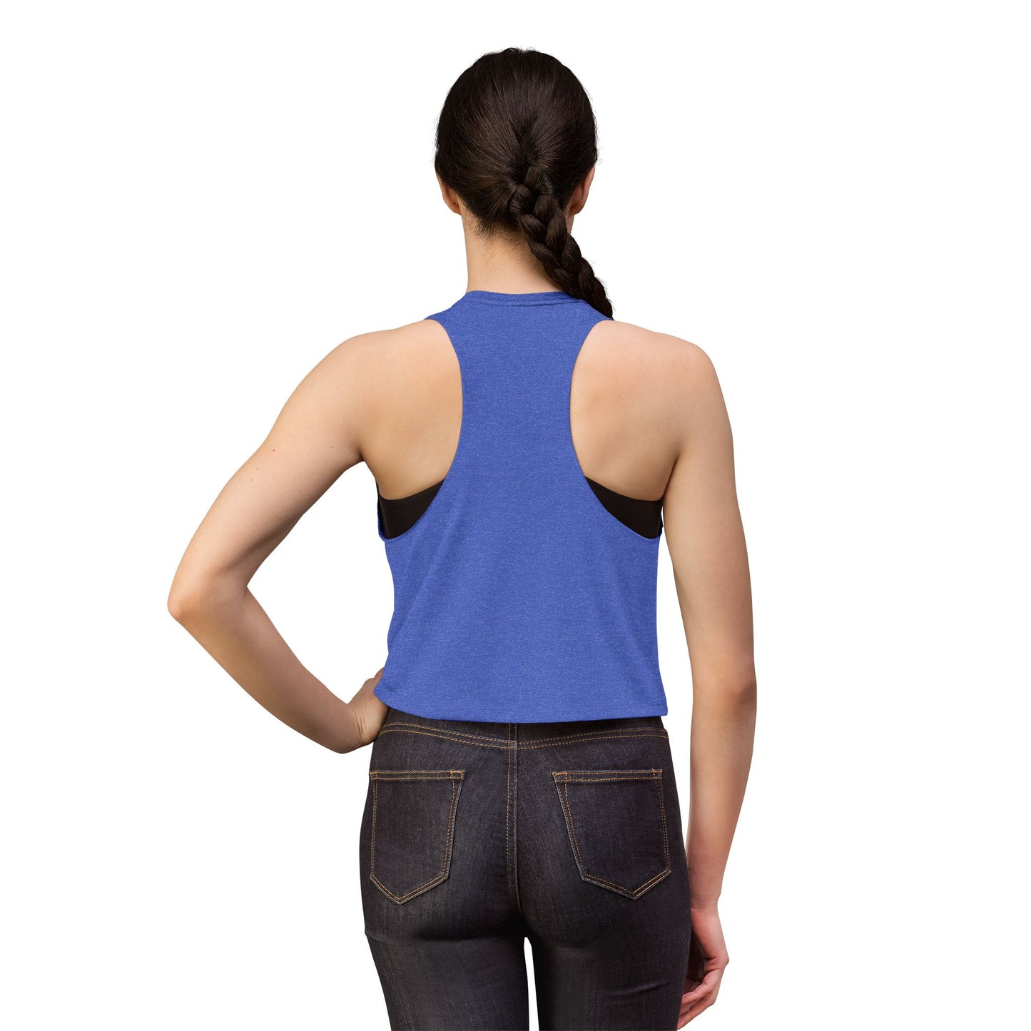 Autism Mama Crop Top - Pastel Patchwork Lettering Support Tank image 11
