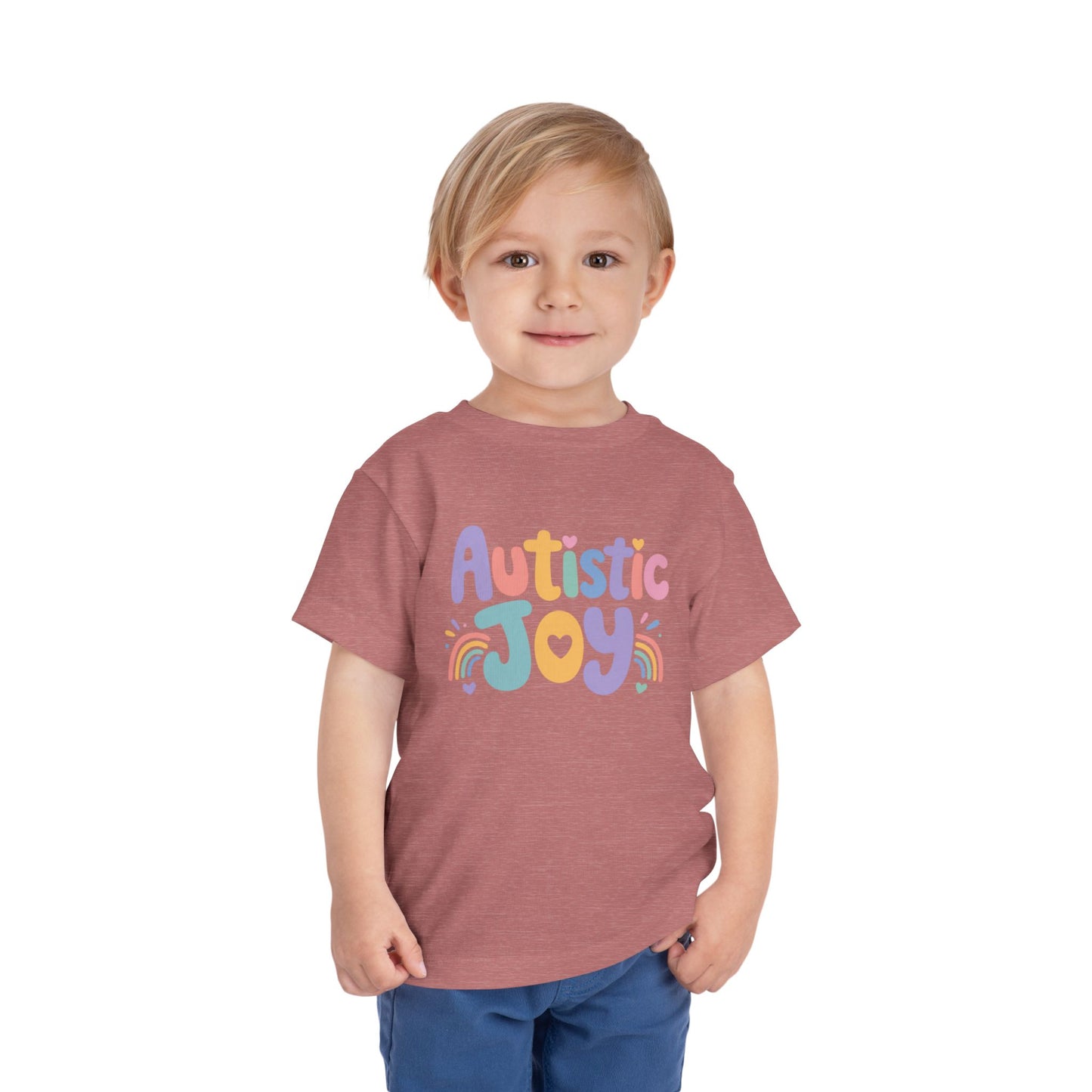Toddler Tee — "Autistic Joy" Colorful Pride Shirt for Kids image 19