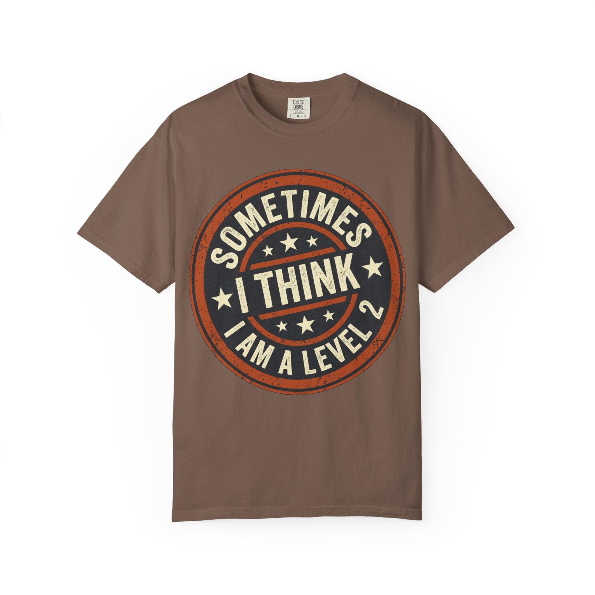 Sometimes I think I Am A Level 2 T-Shirt - Funny Humorous -Spectrum Scale image