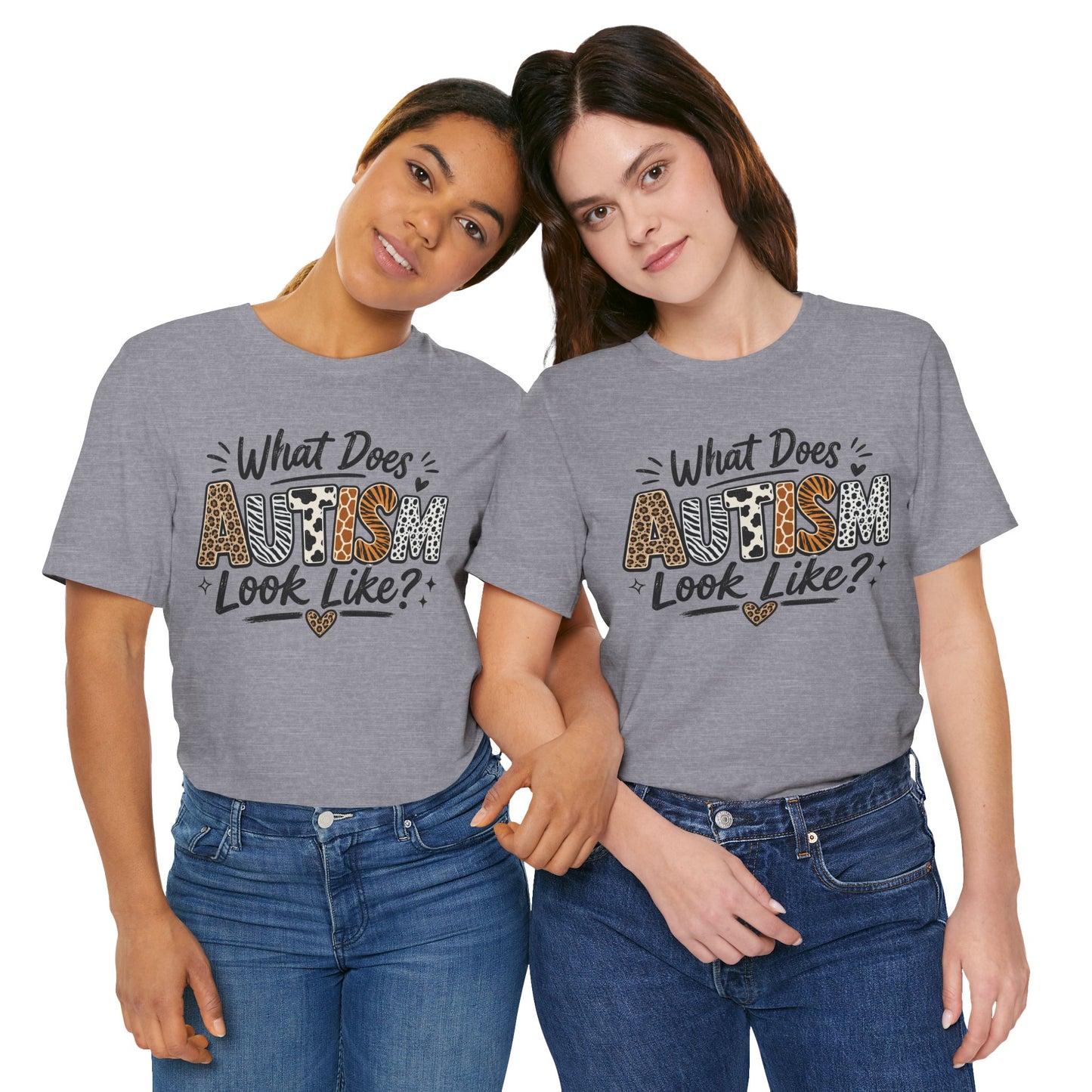 What Does Autism Look Like Shirt | Trendy Autism Awareness Tee image 26