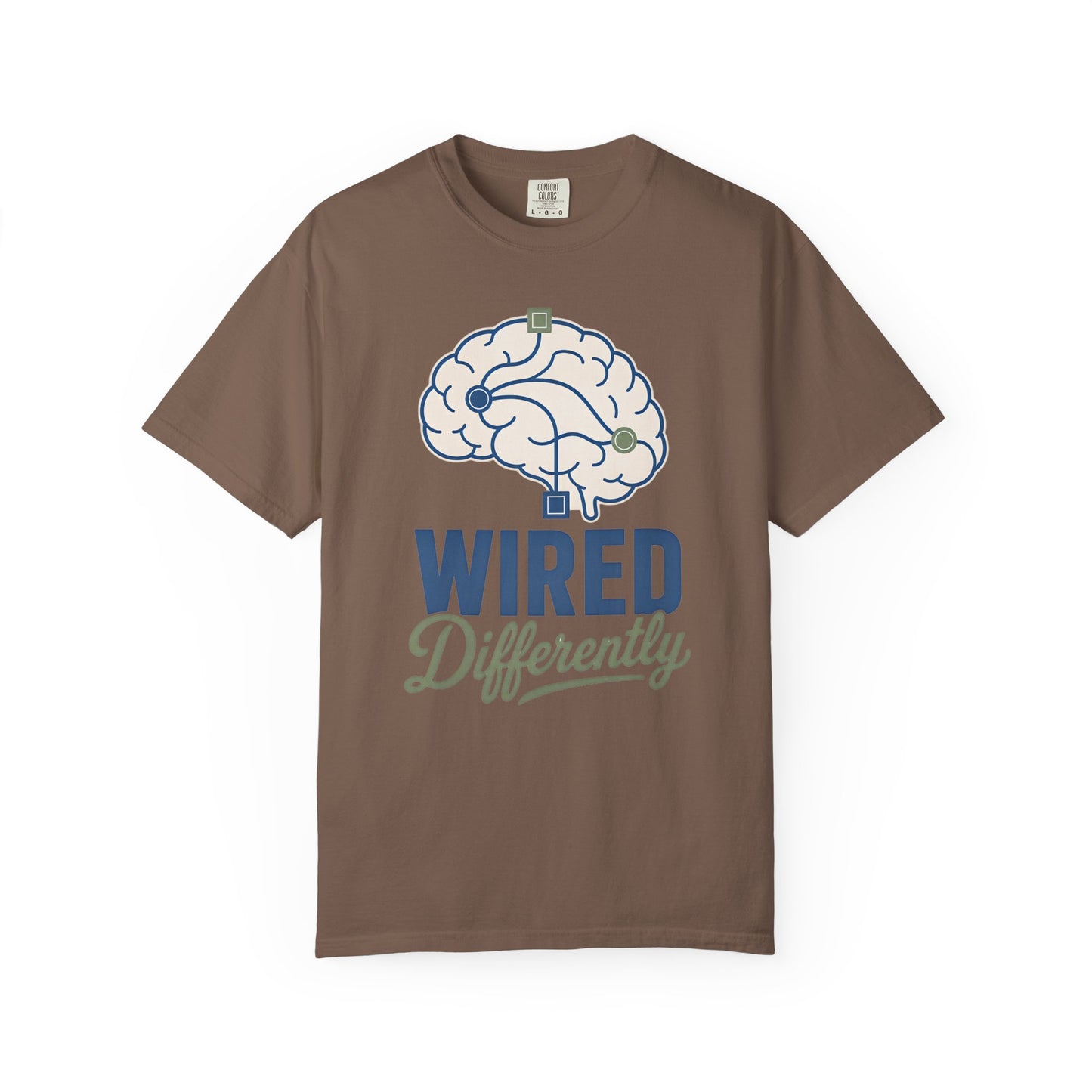 Wired Differently T-Shirt — Brain Graphic Tee for Neurodivergent Pride image