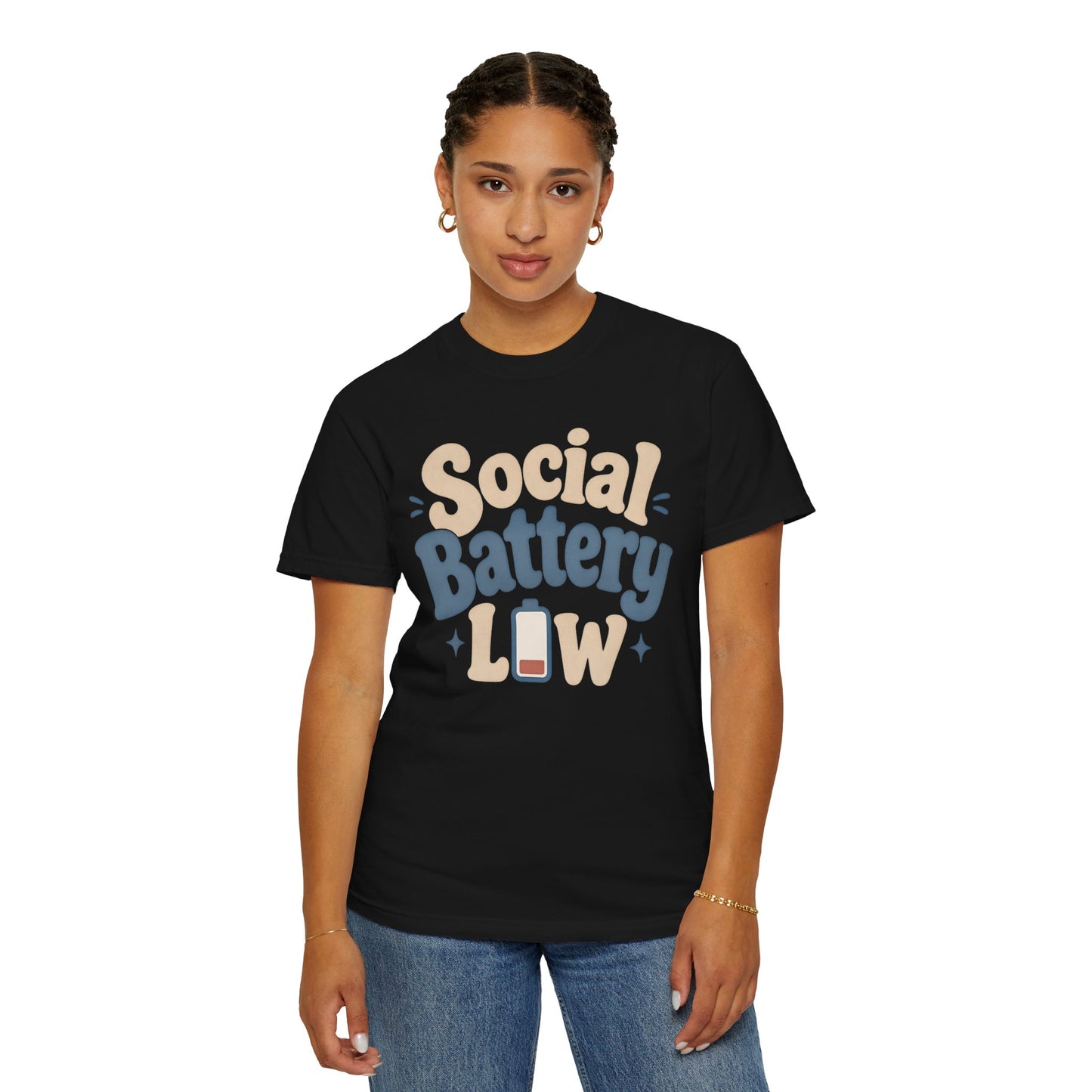 Social Battery Low T-Shirt — Funny Introvert Graphic Tee image 21