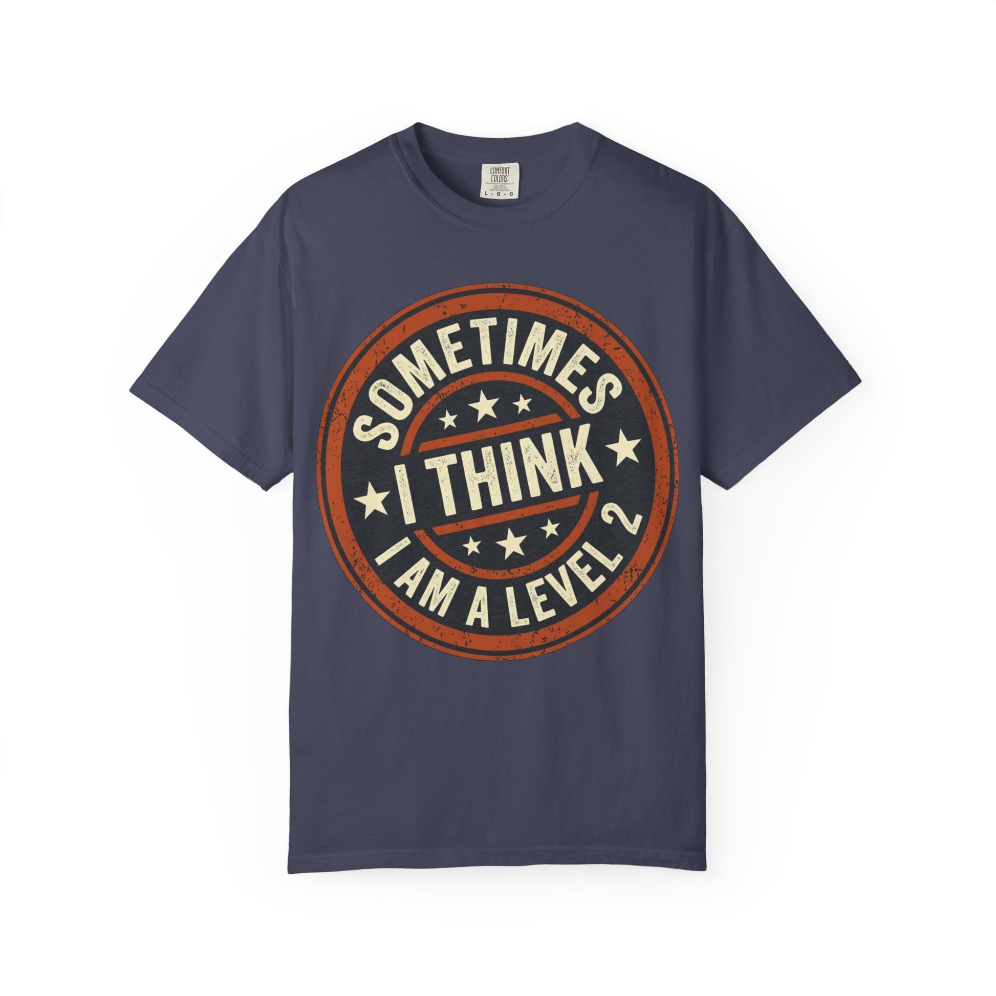 Sometimes I think I Am A Level 2 T-Shirt - Funny Humorous -Spectrum Scale image