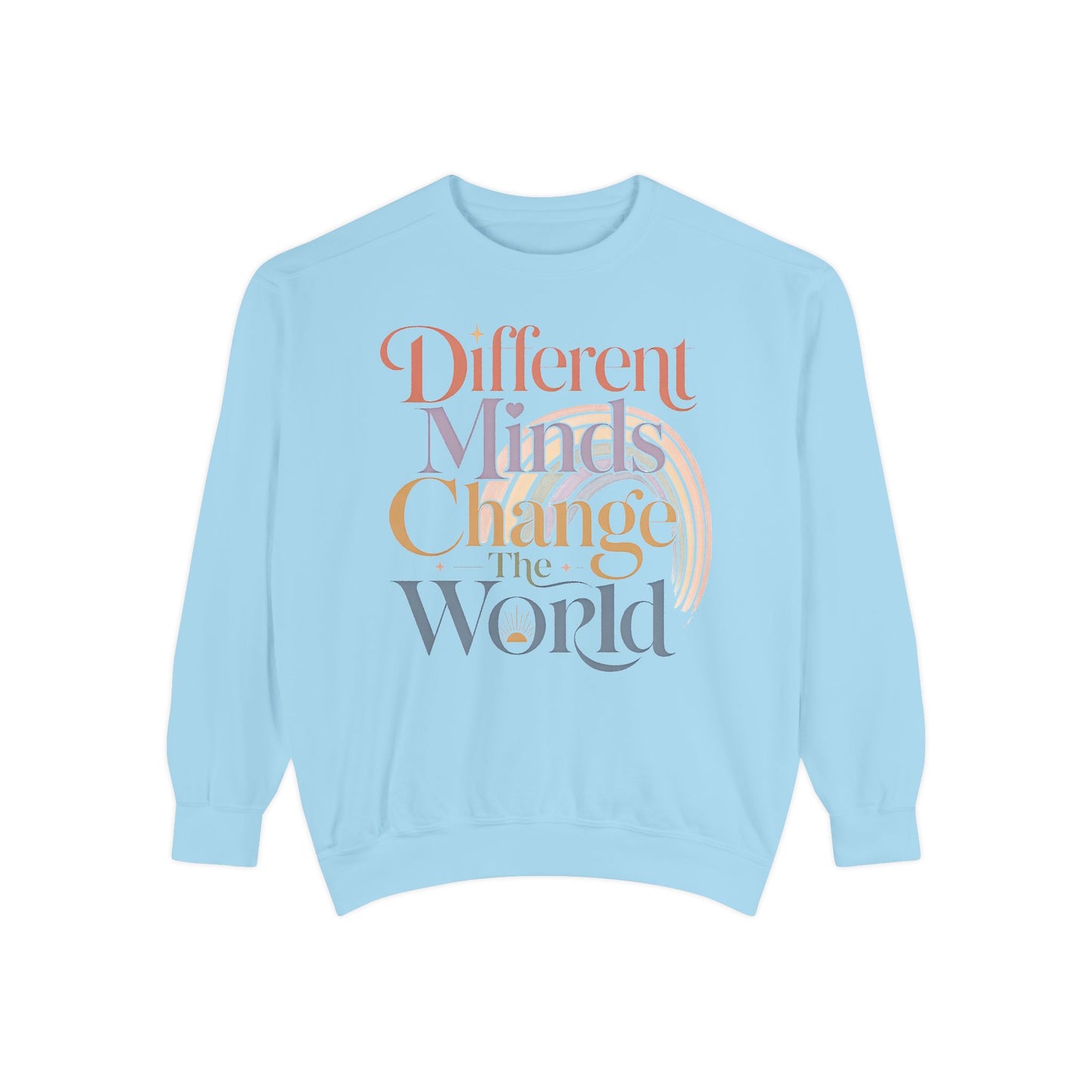 Different Minds Change the World Sweatshirt — Inspirational Graphic Sweatshirt image 12