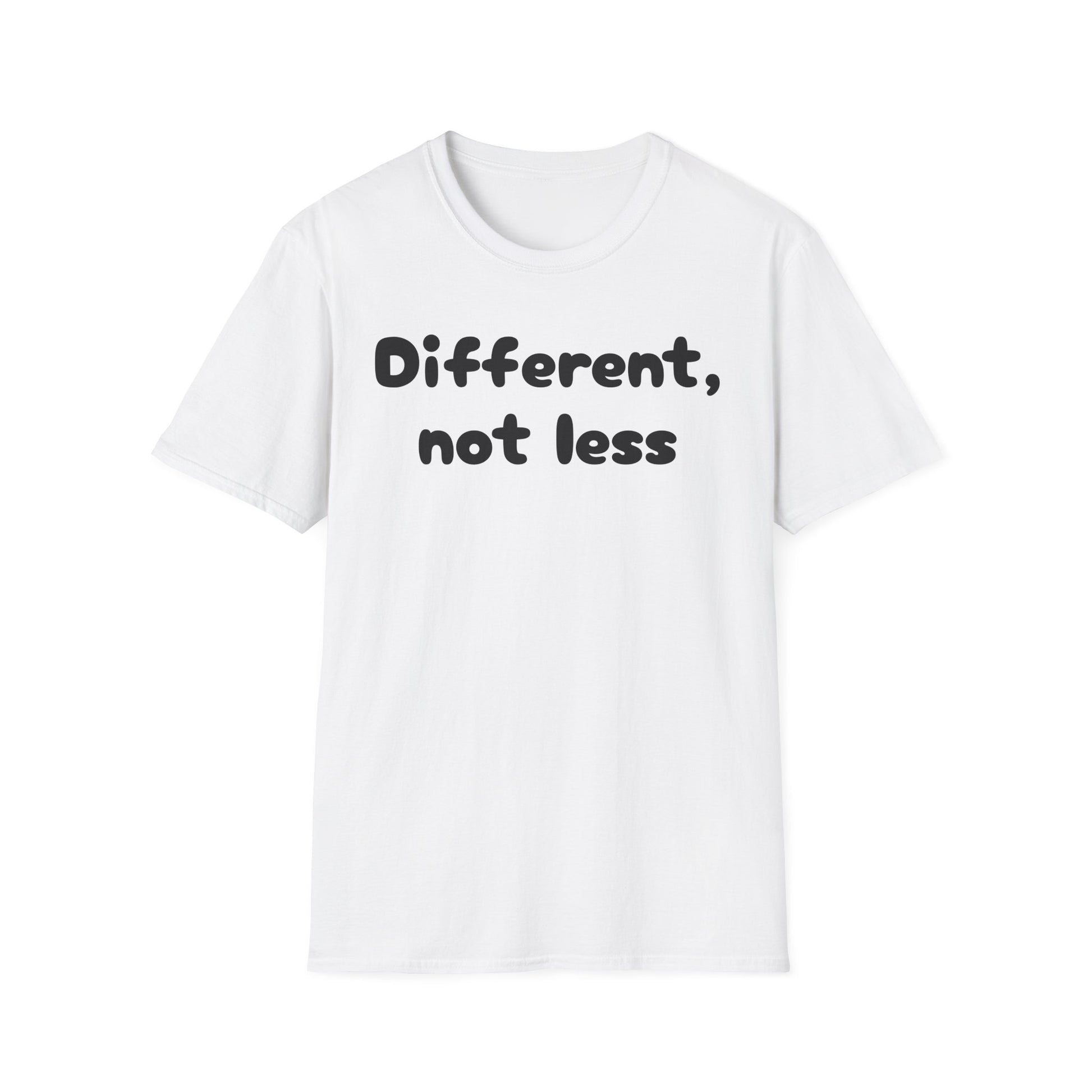 Different, Not Less T-Shirt — Autism Awareness Tee - White, XS image