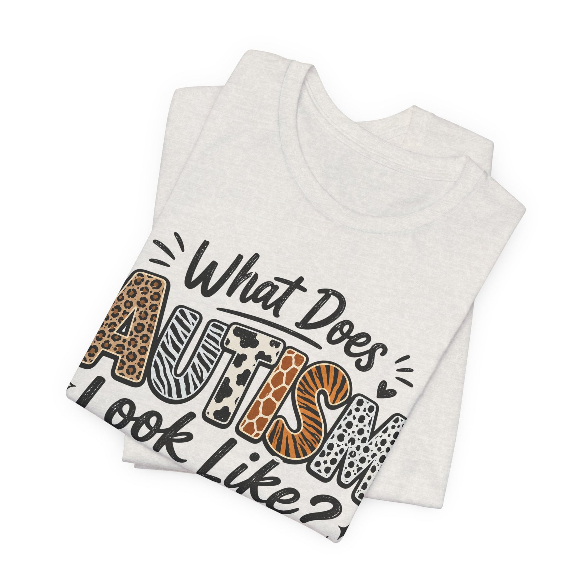 What Does Autism Look Like Shirt | Trendy Autism Awareness Tee image 13
