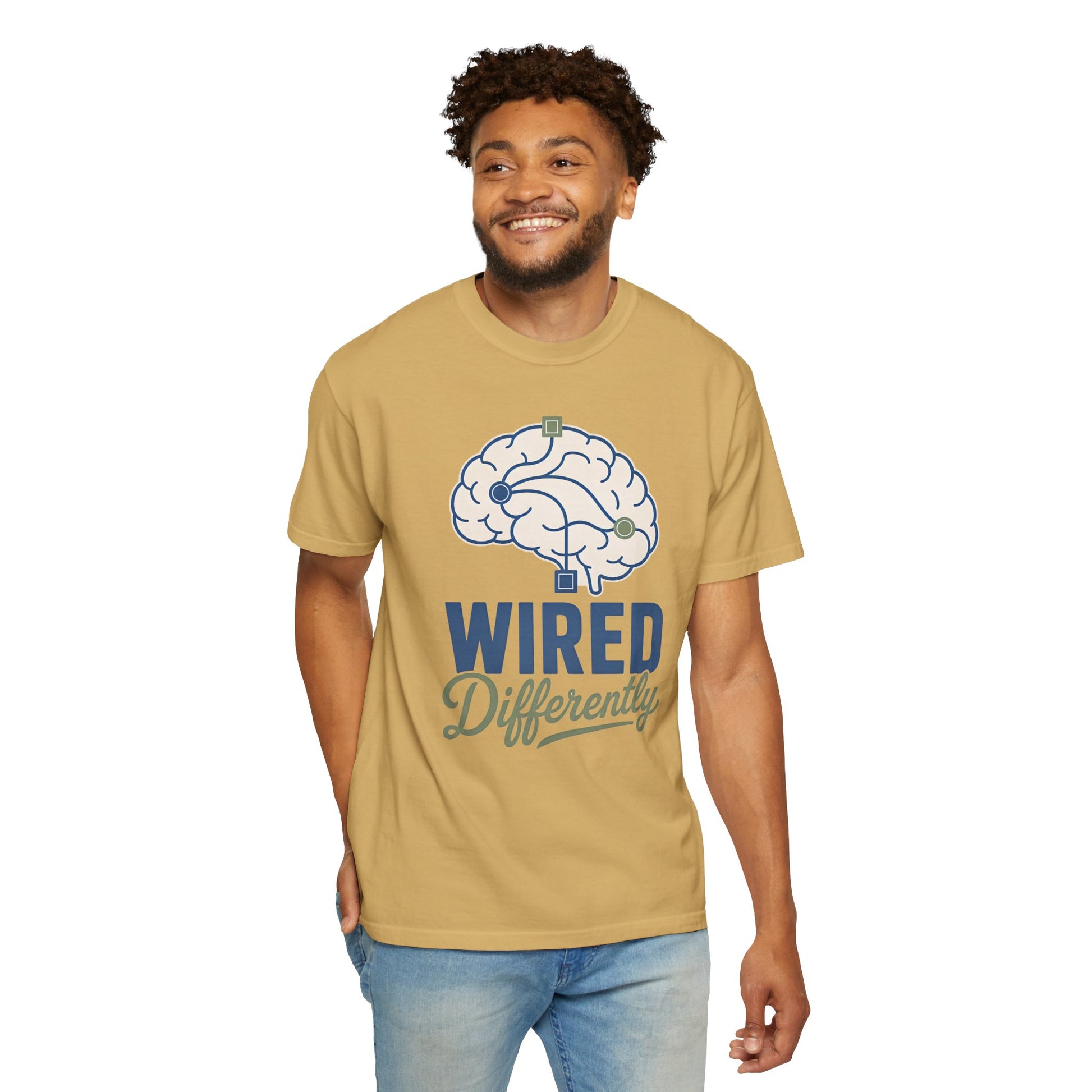 Wired Differently T-Shirt — Brain Graphic Tee for Neurodivergent Pride image 9