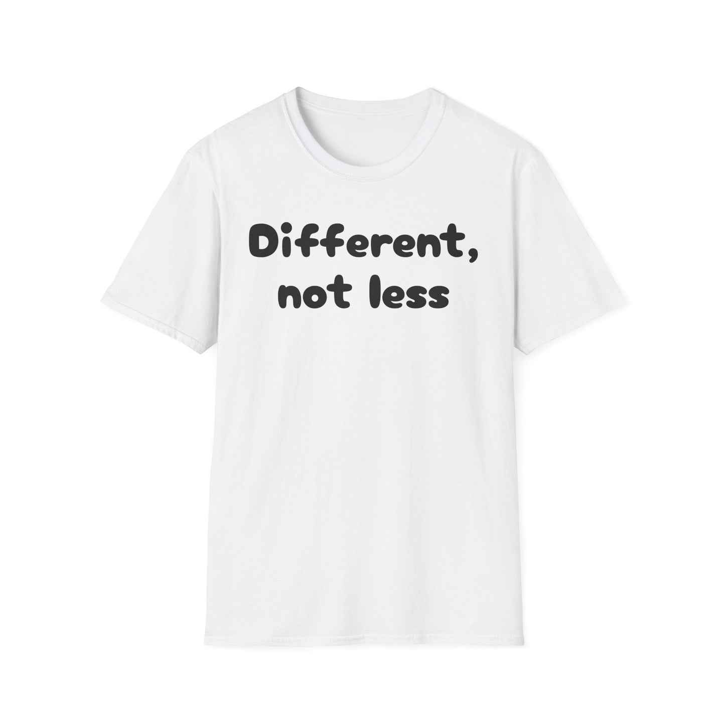 Different, Not Less T-Shirt — Autism Awareness Tee - White, L image