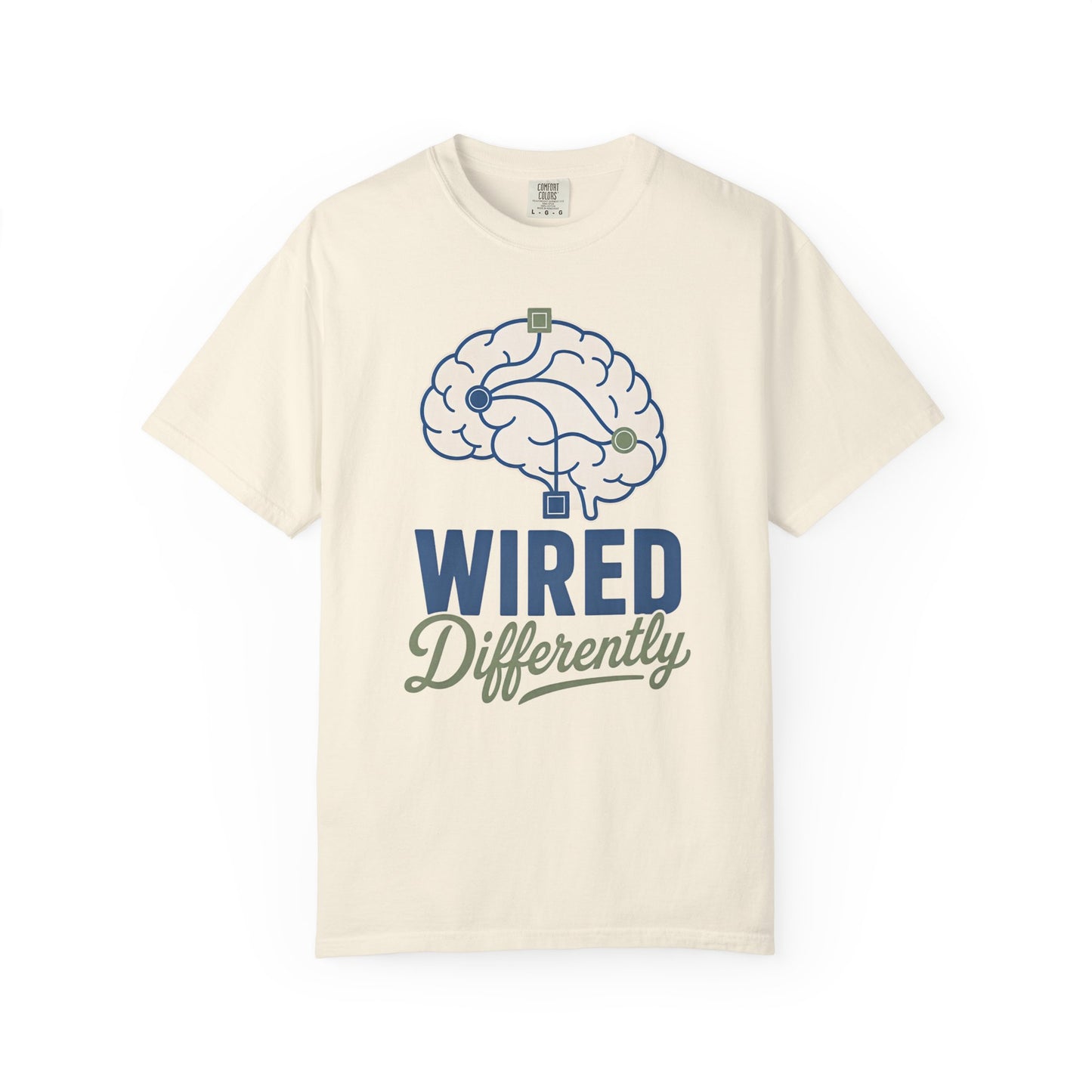 Wired Differently T-Shirt — Brain Graphic Tee for Neurodivergent Pride image