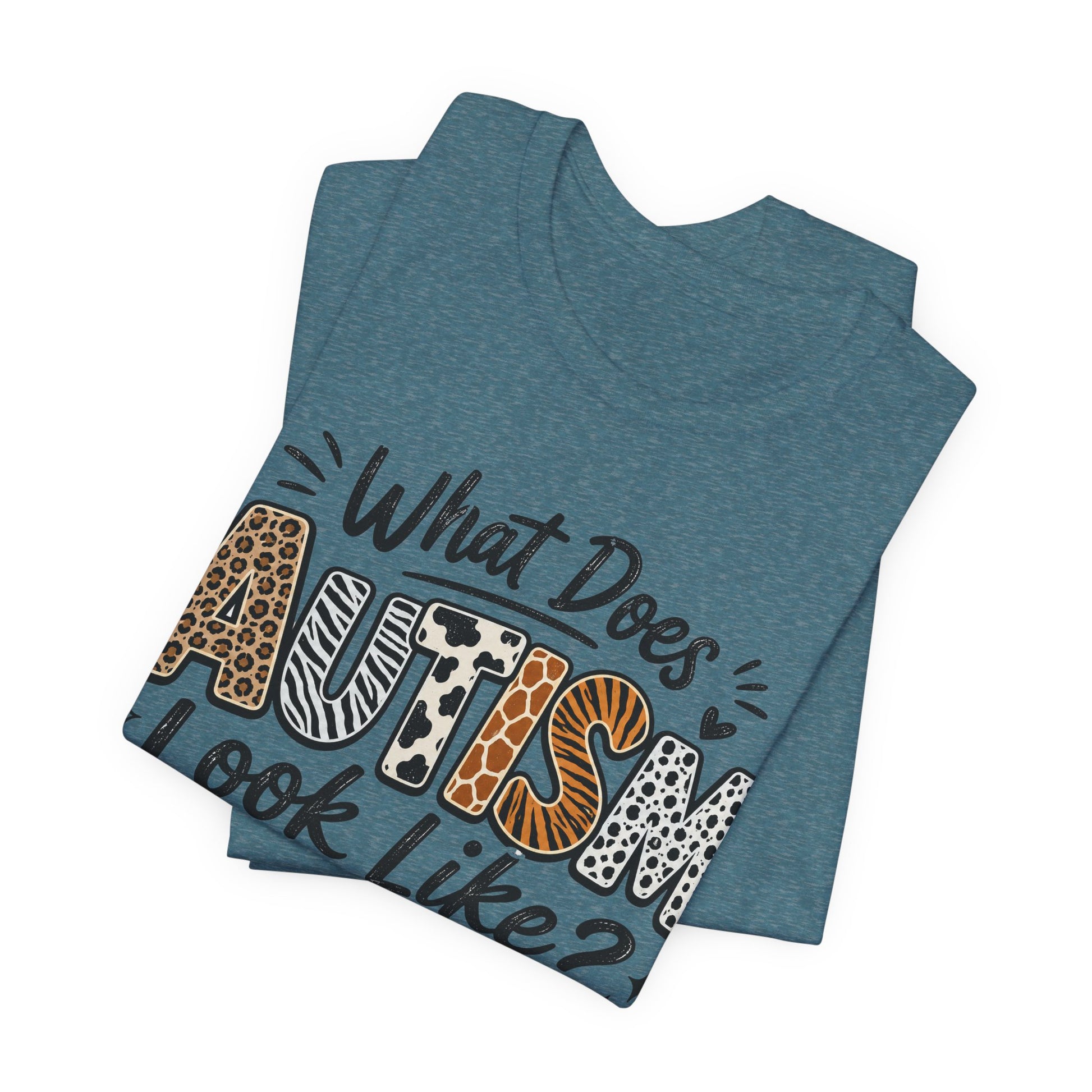 What Does Autism Look Like Shirt | Trendy Autism Awareness Tee image 34